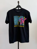 Mens Black Mtv T-Shirt