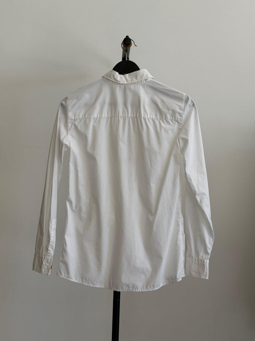 ESCADA White Ruffle Button Down