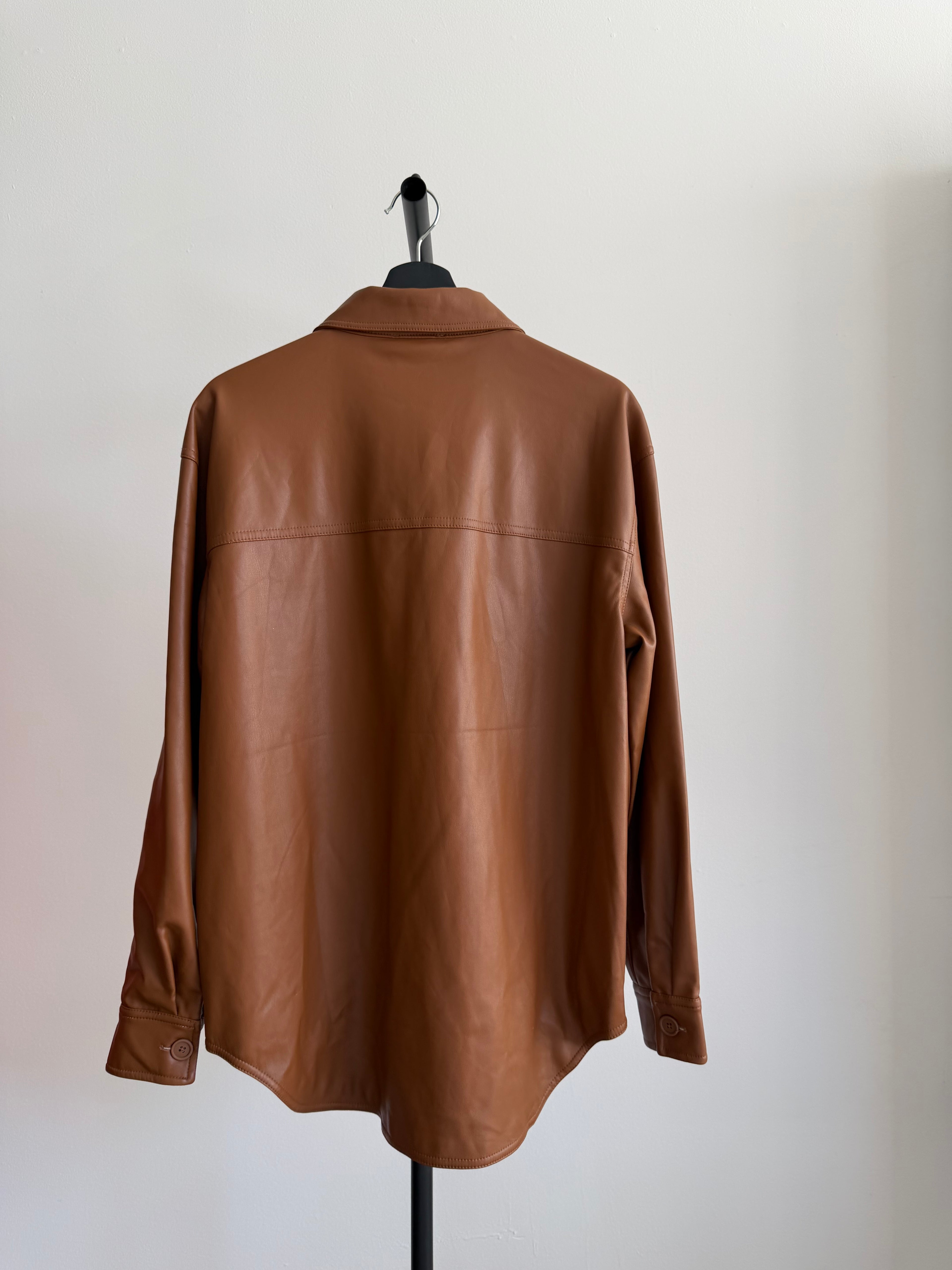 Good American jacket, faux leather