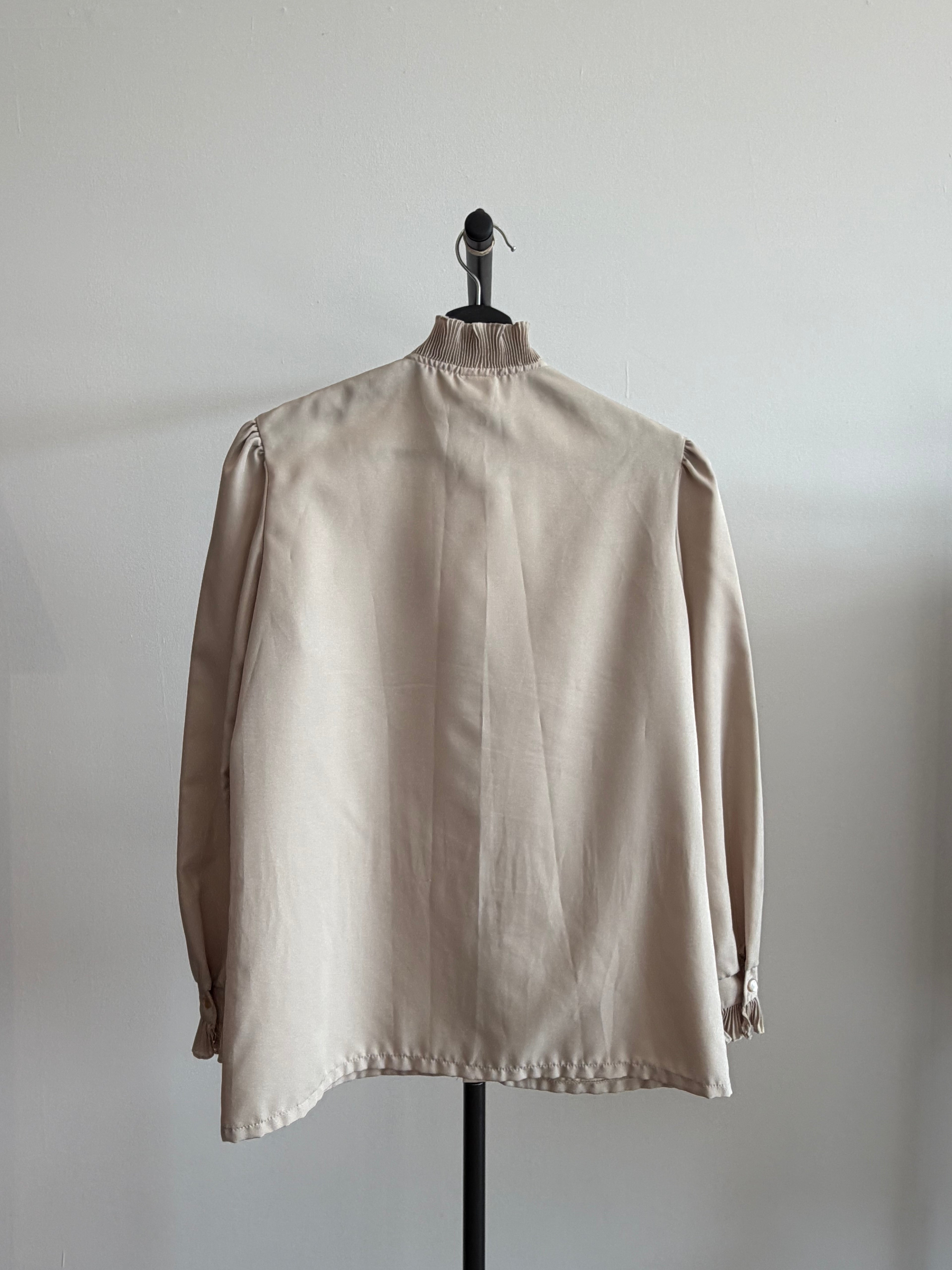 Terry Vintage Beige Lace Blouse