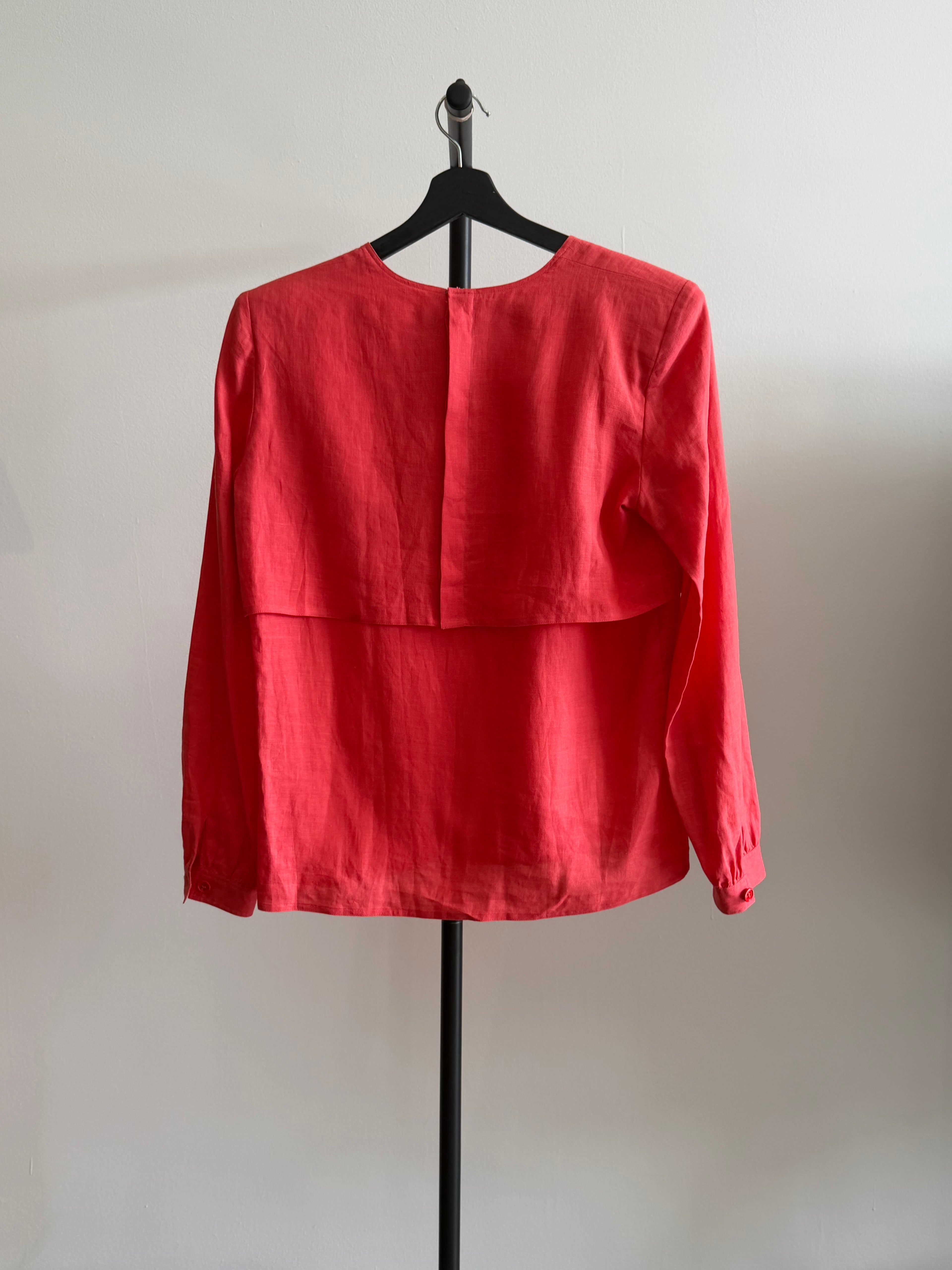 Valentino Linen Salmon Top