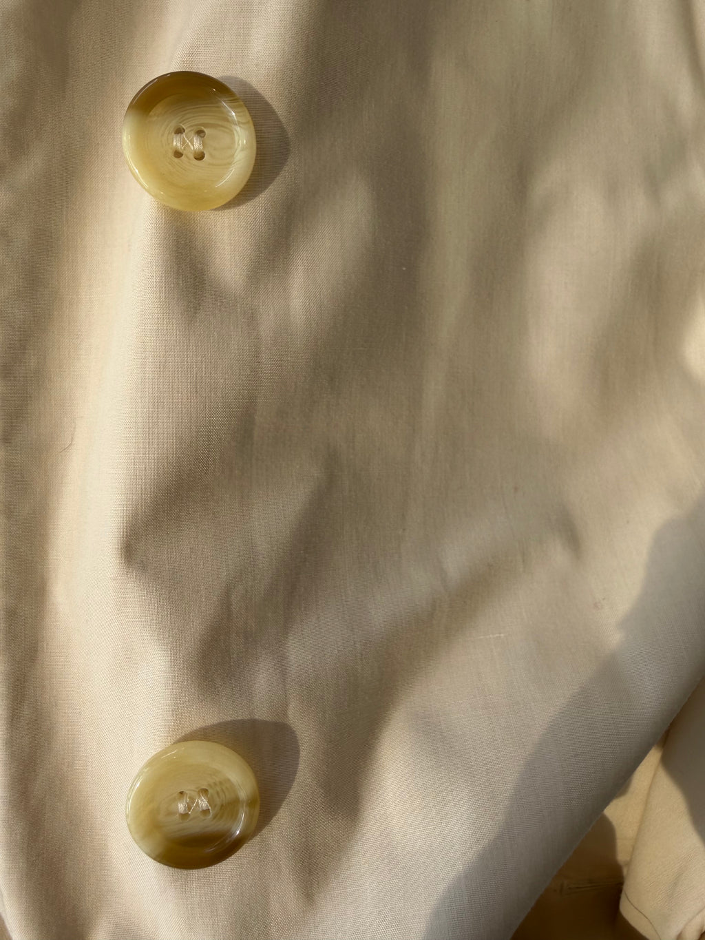 Long Cream Burberry Trench