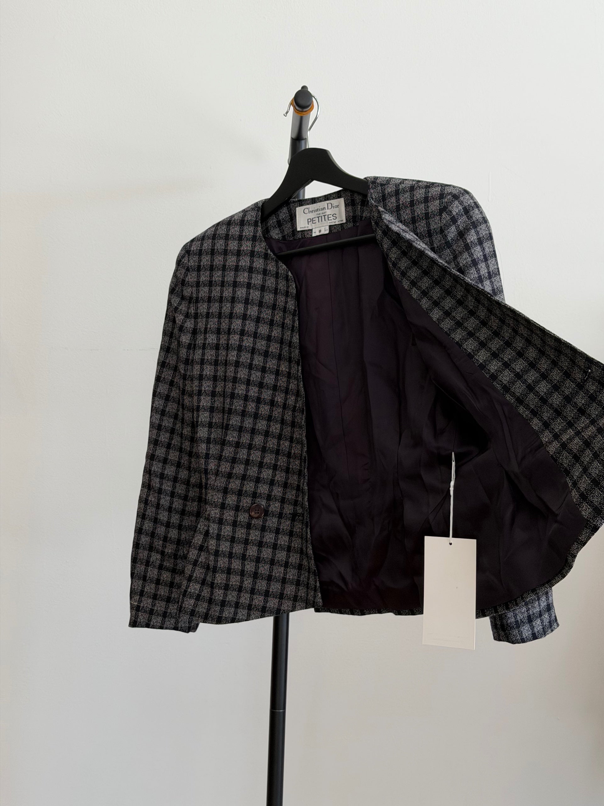 Dior Stripped Structured Navy Blazer