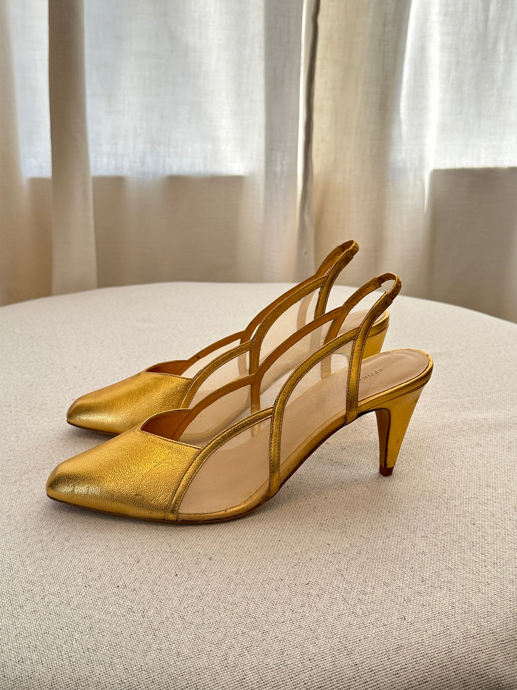 Rejina Pyo Gold Pumps