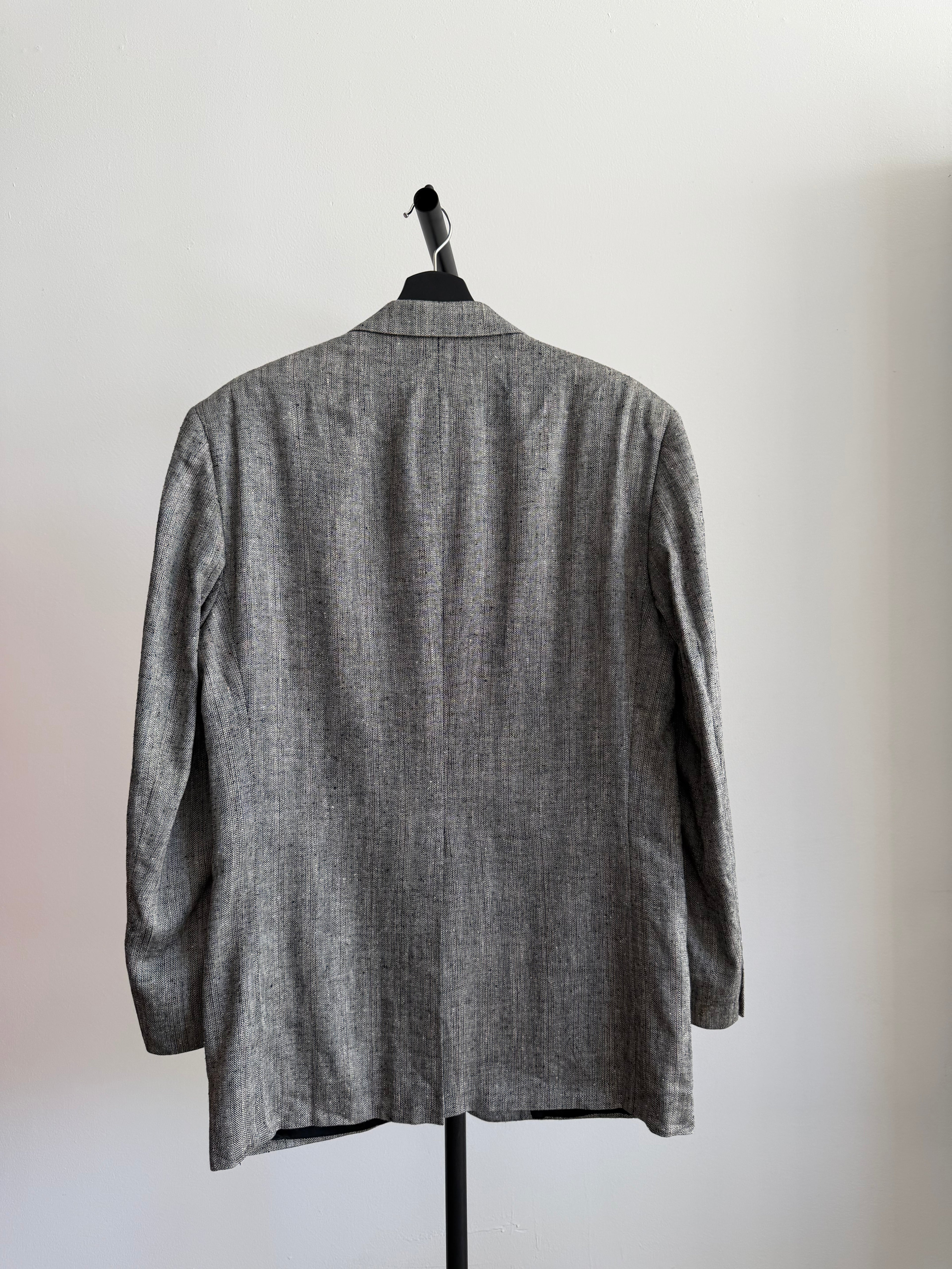 Burberry Gray Linen Blazer