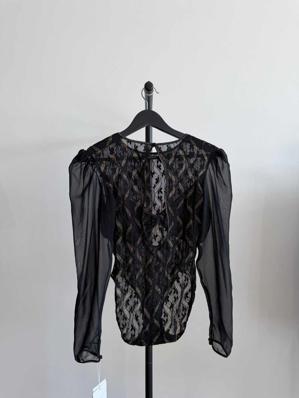 Ungaro Black Lace Bodysuit