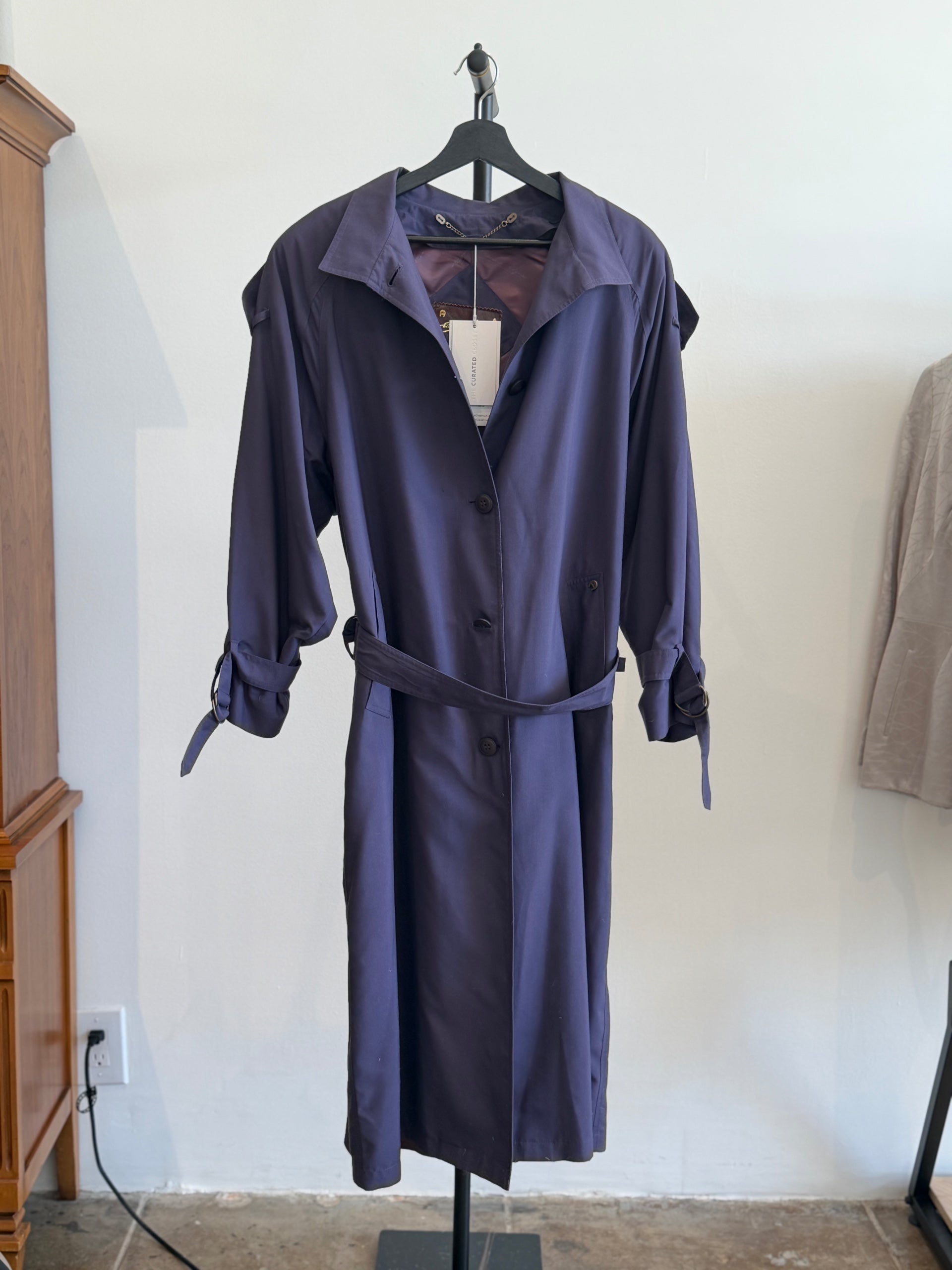 Etienne Aigner Purple Trench
