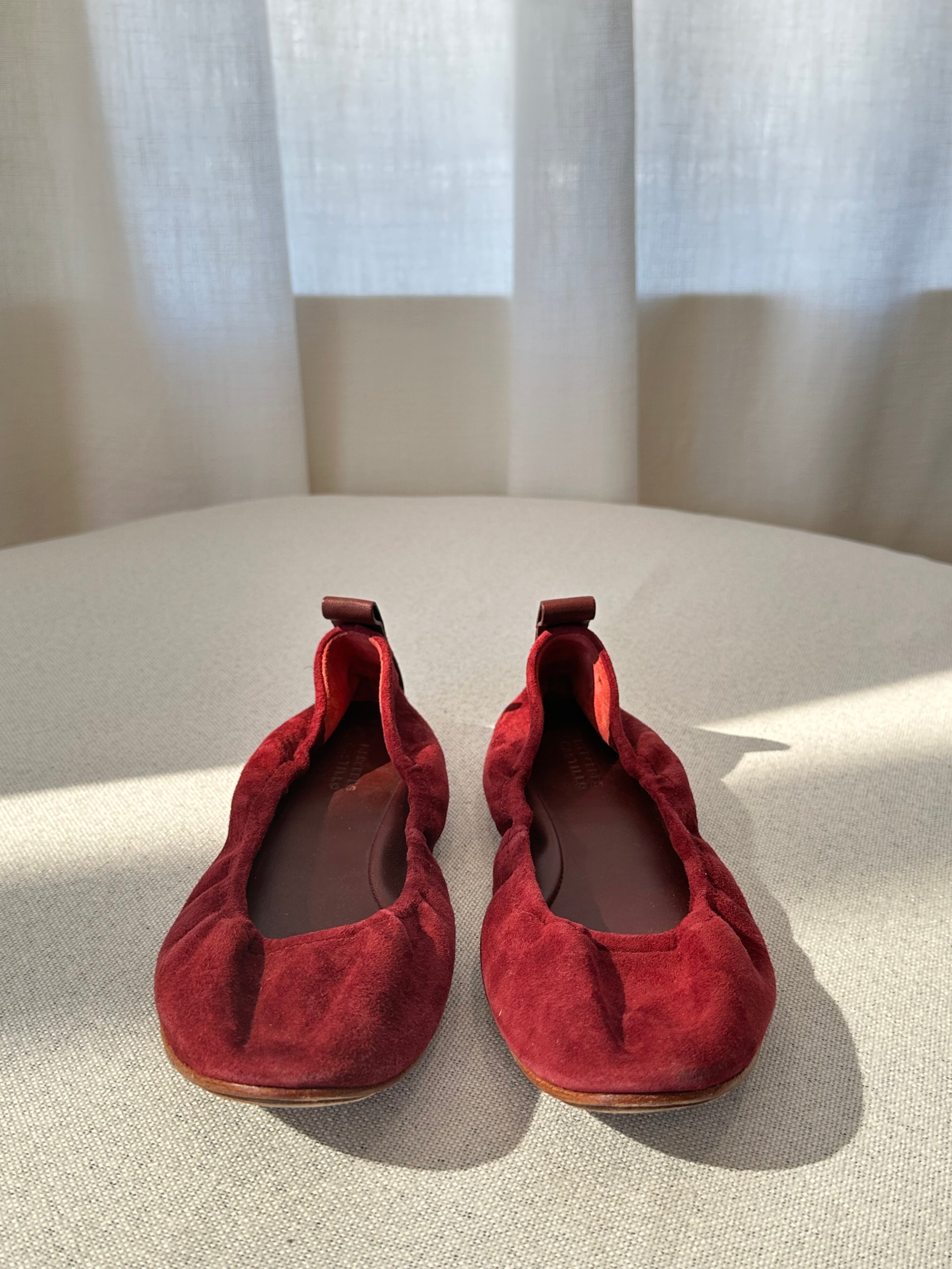 Mercedes Castillo Suede Ballet Flats