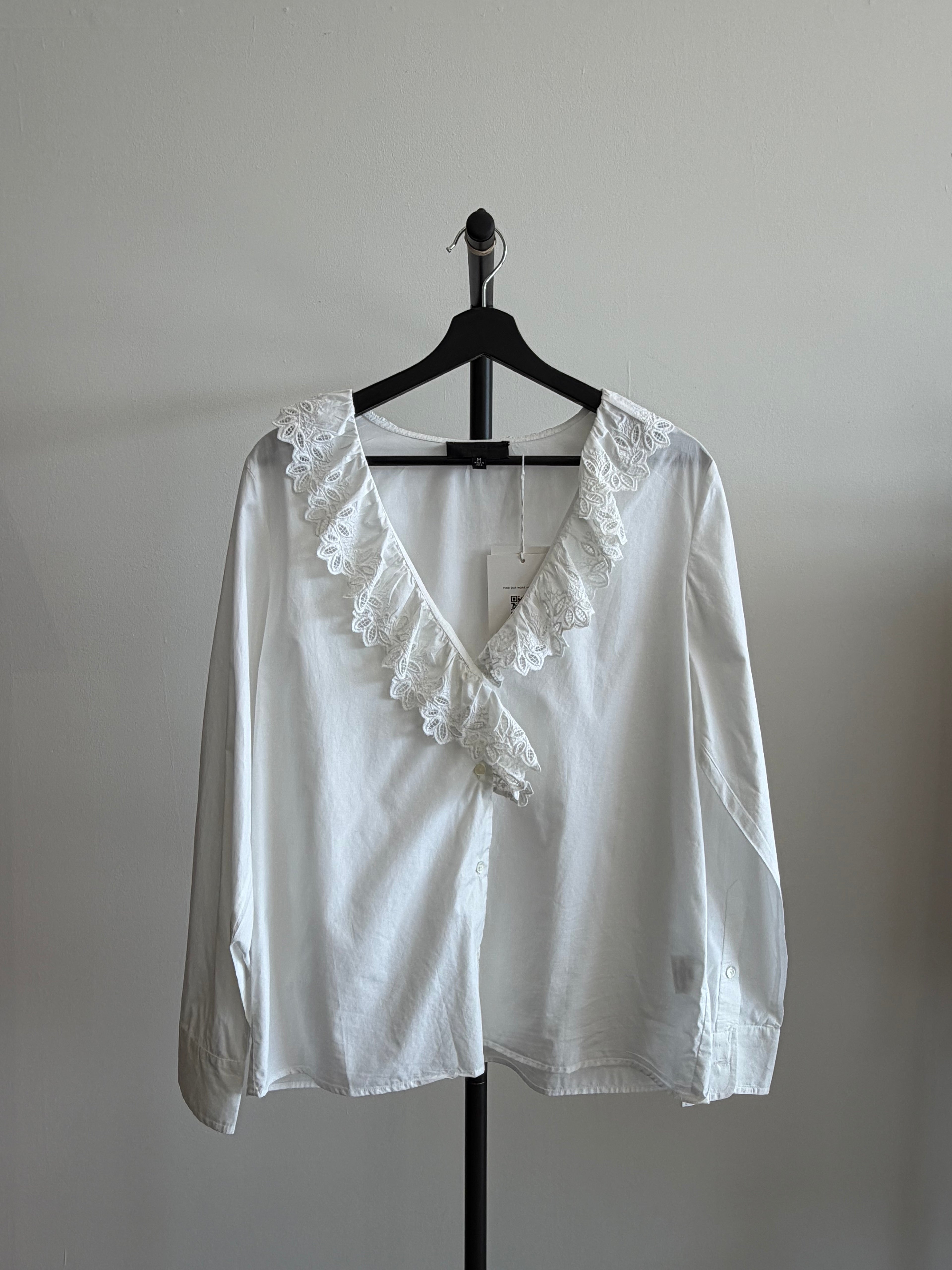 Nili Lotan Long Sleeve white top