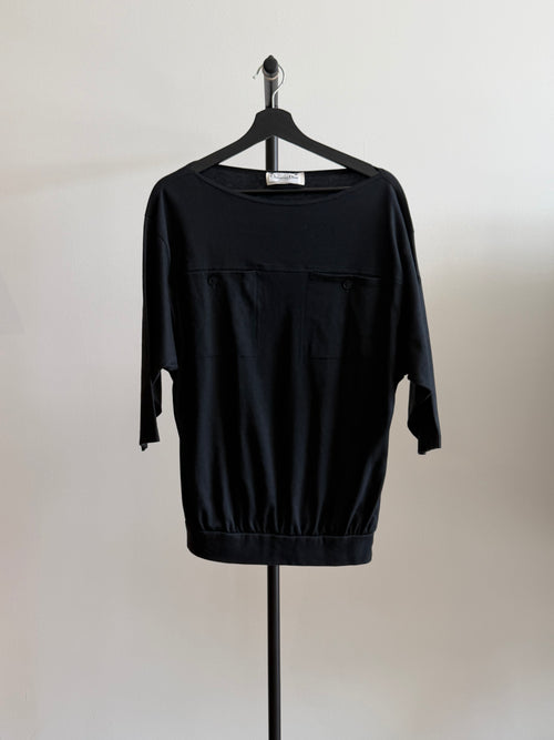 Christian Dior Beachwear Black Dolman Shirt