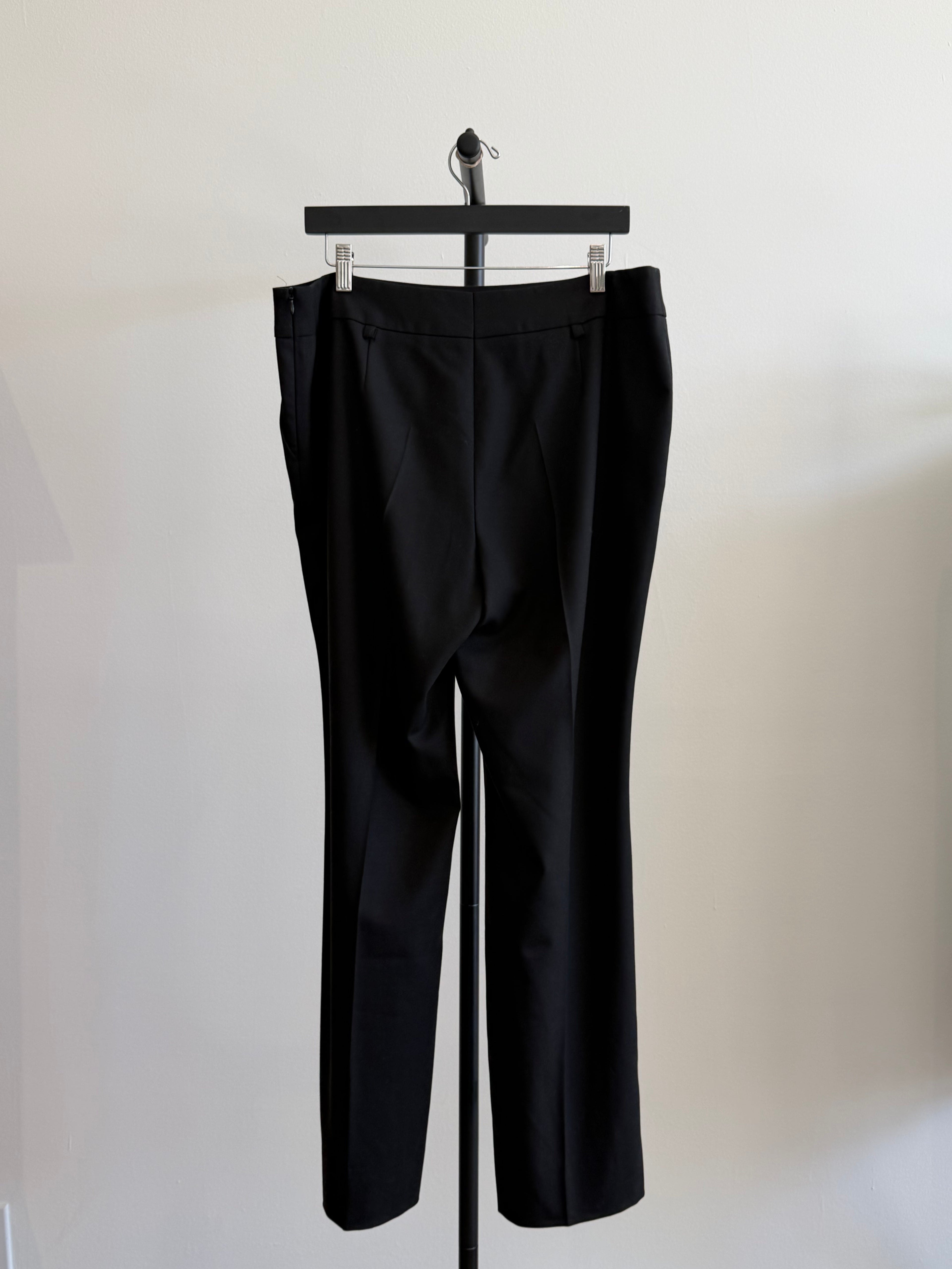 ESCADA Black Wool Wide Leg Pants