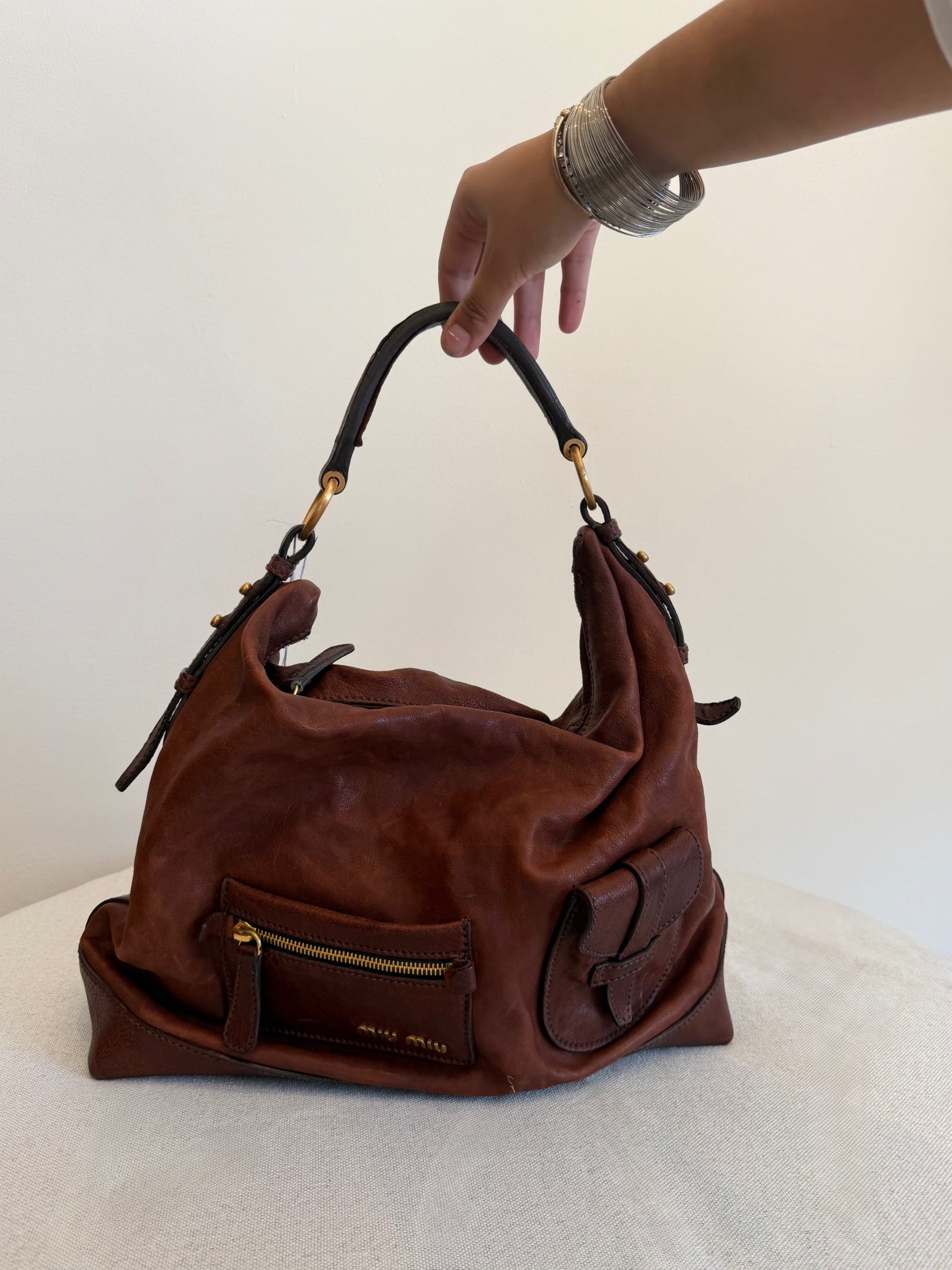 Miu Miu Pocket Square Shoulder Bag