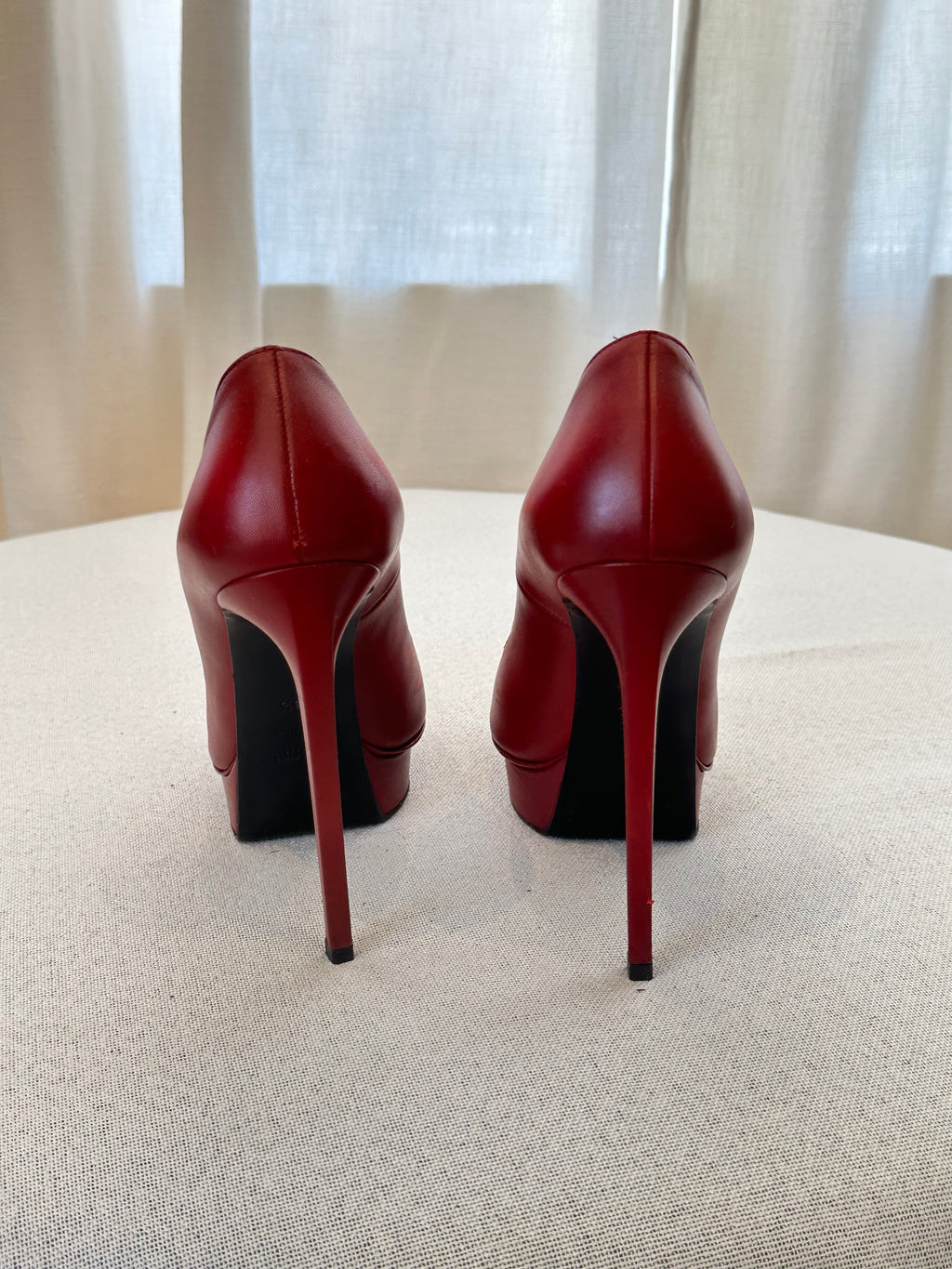 Saint Laurent Burgandy Shoes