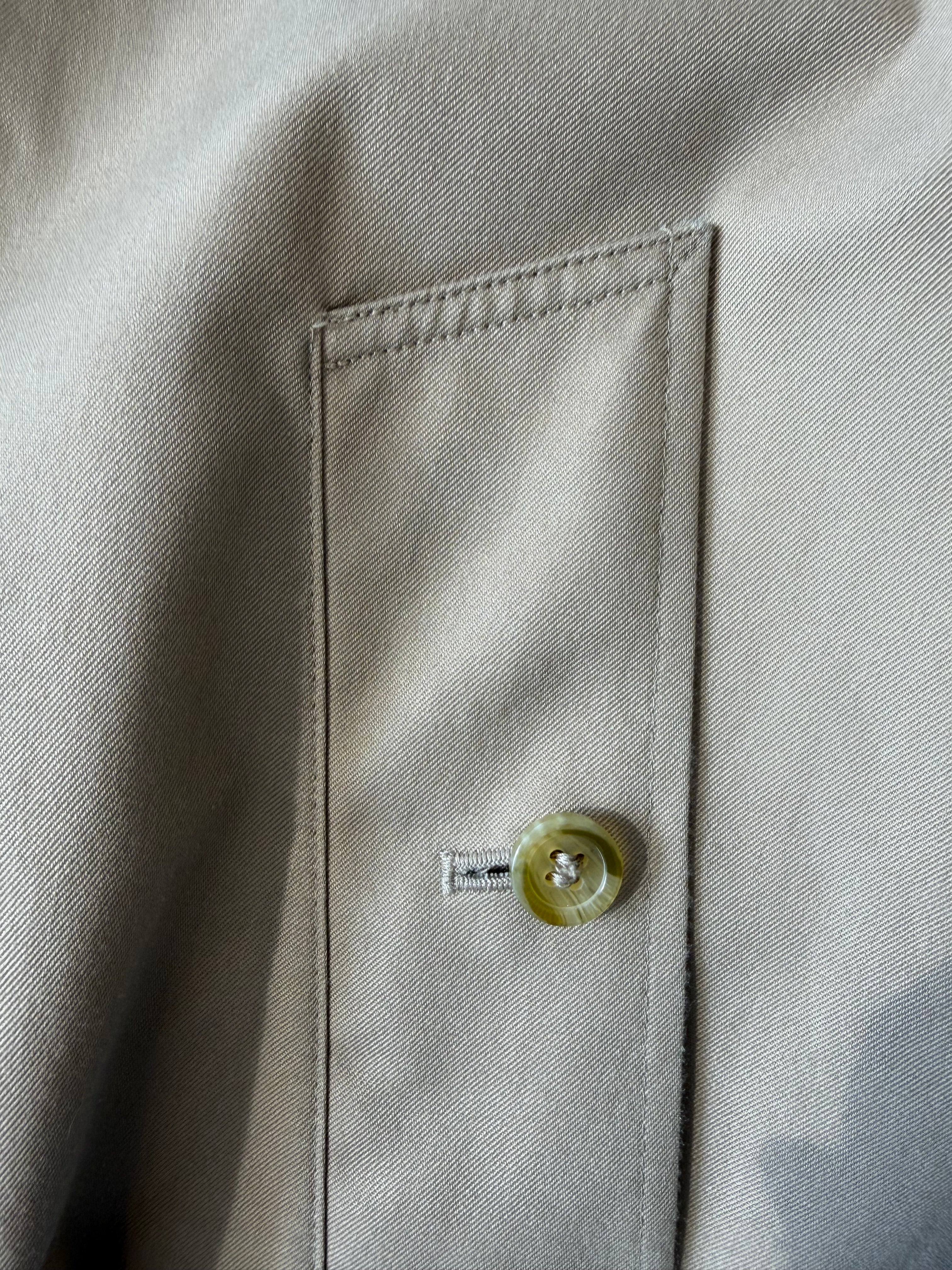 Burberry Green Trench Coat