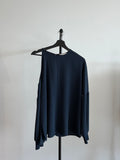 Tibi Blue Top with Shoulder Detail