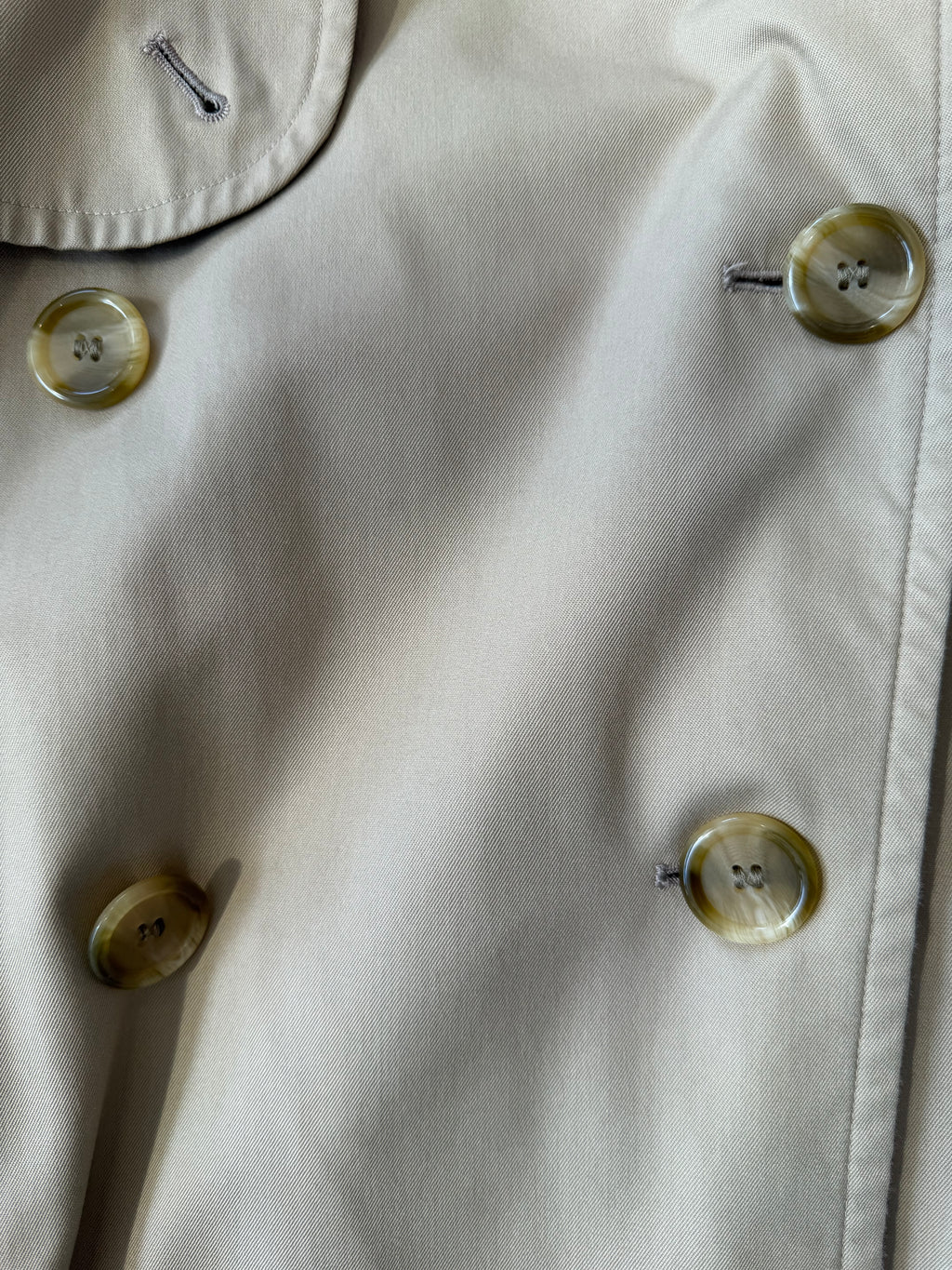 Vintage Burberry Khaki Trench Coat