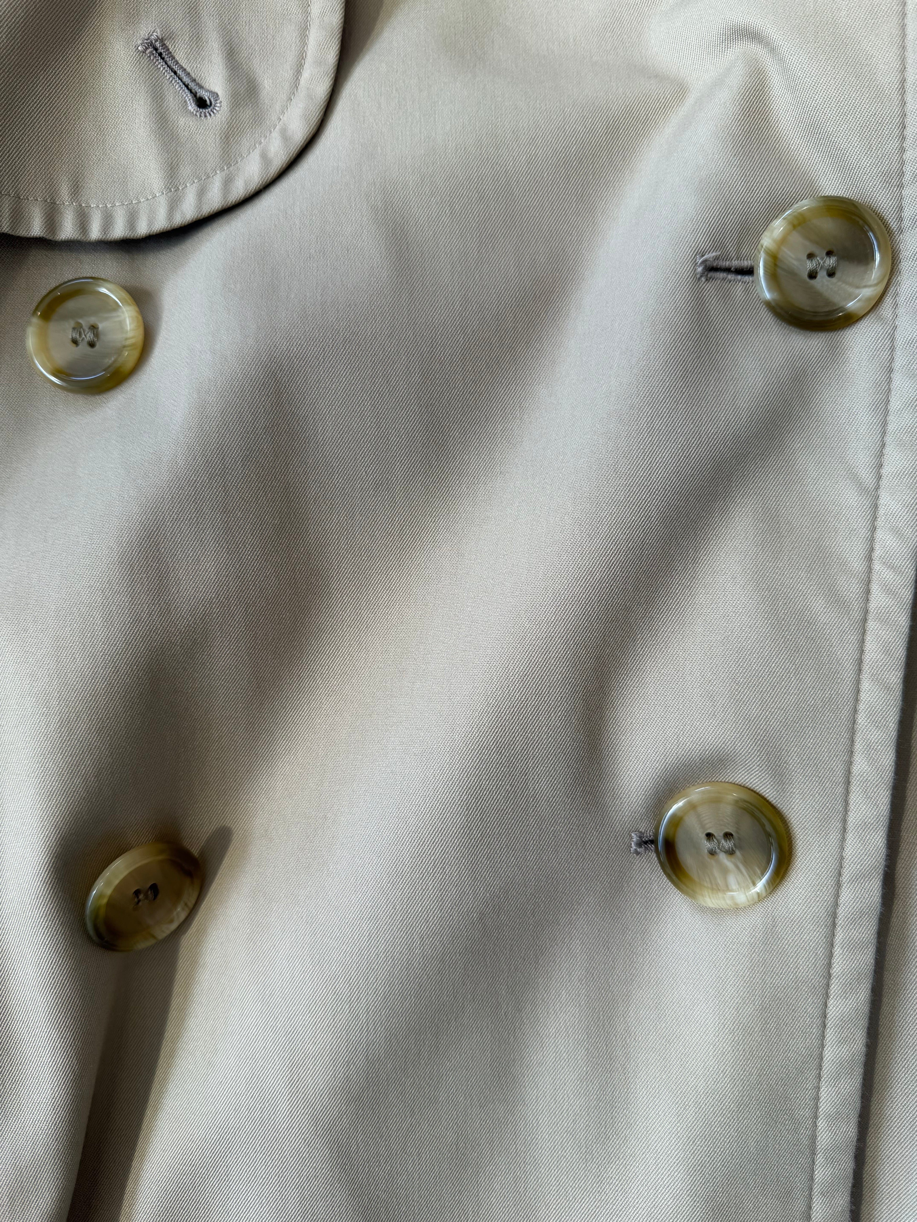 Vintage Burberry Khaki Trench Coat