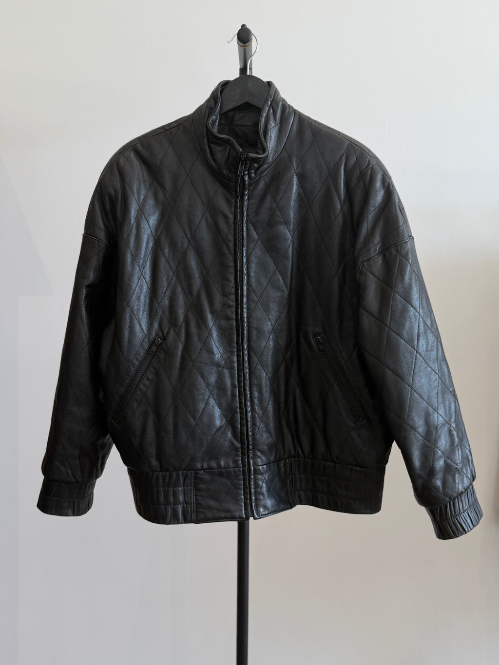 Etienne Aigner Leather Bomber