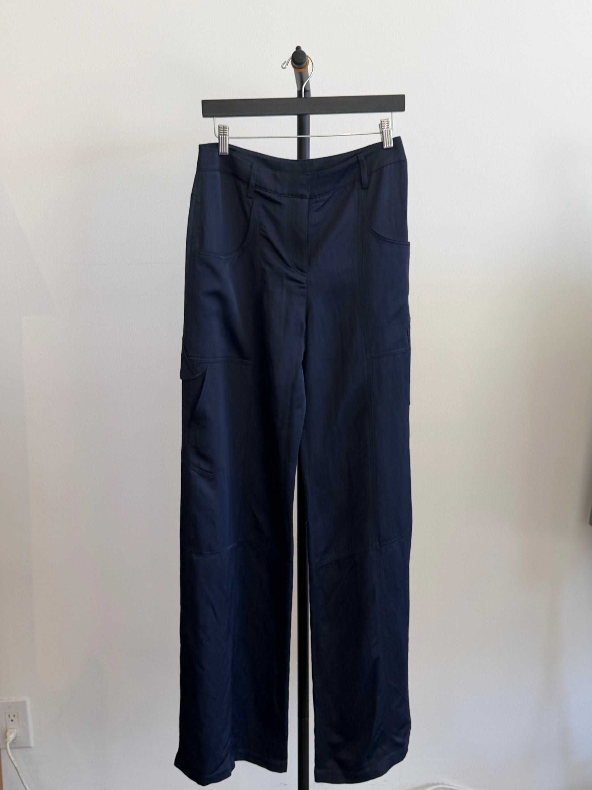 TWP Dark Navy Wide Leg Pants