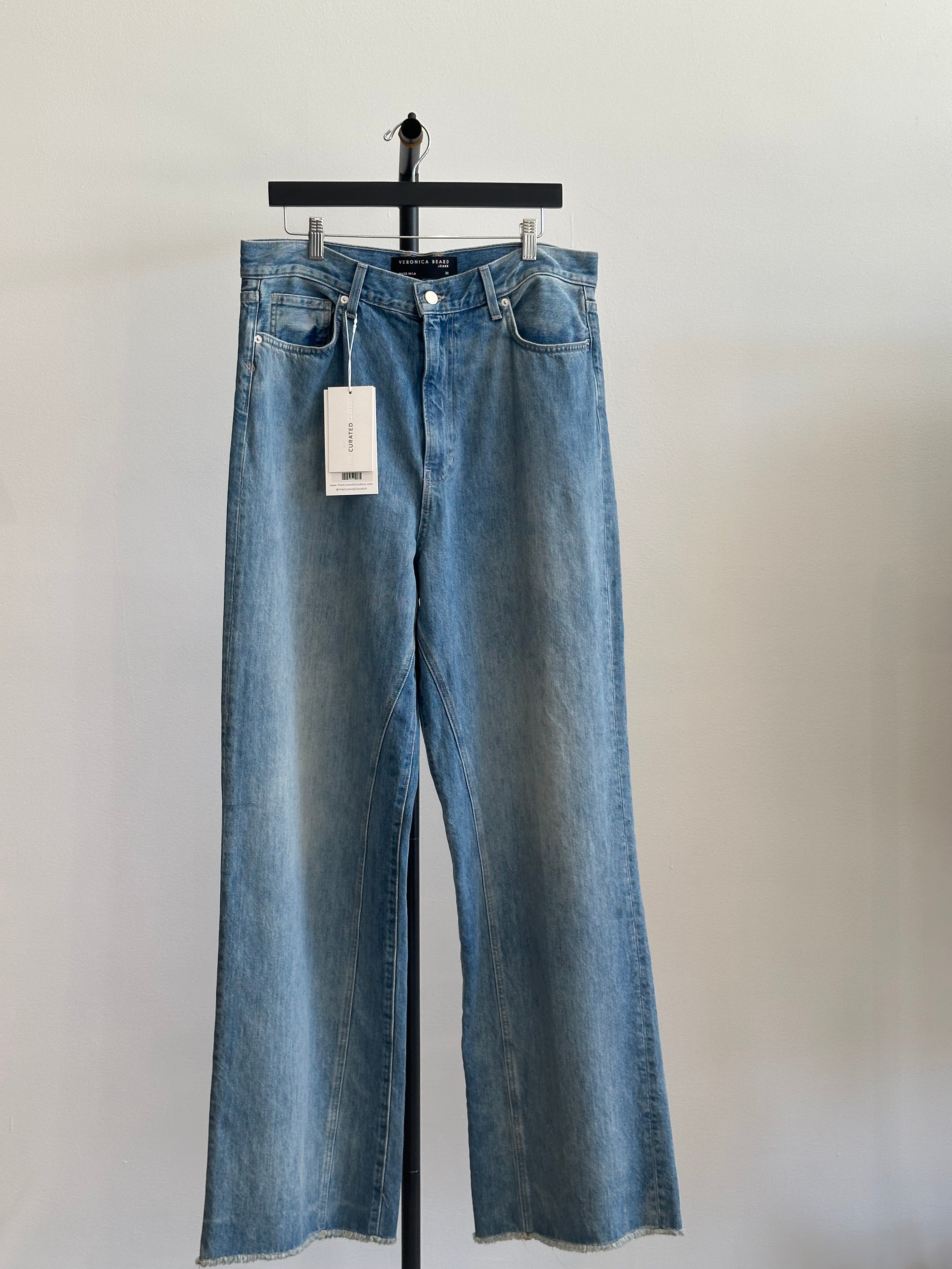 Veronica Beard Wide Leg, Blue Jeans, SZ 32