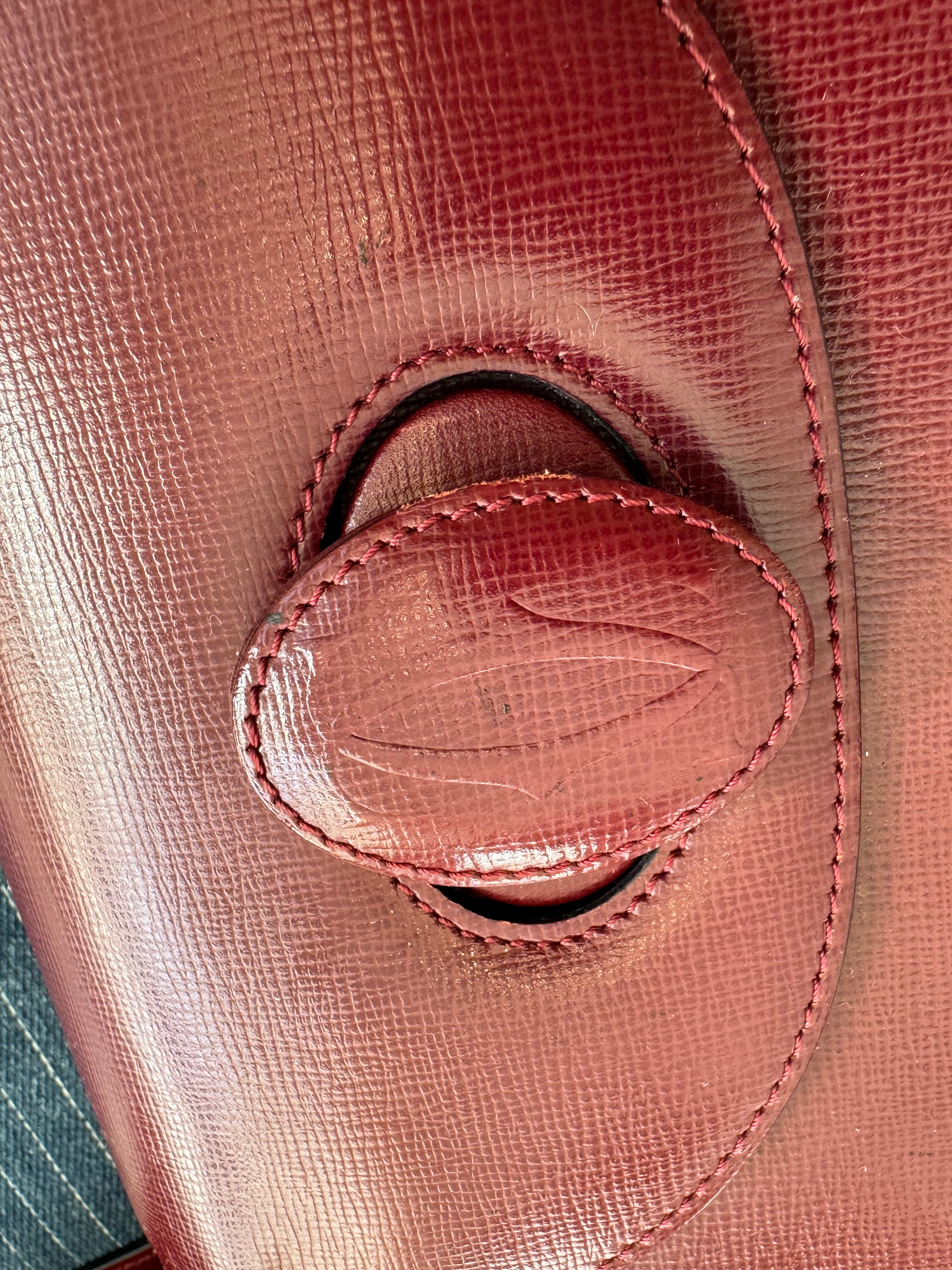 Cartier Burgundy Handbag