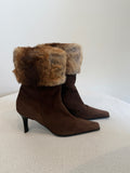 Casedi Brown Fur Boots