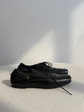 Lafayette 148 Leather Square Toe Loafers
