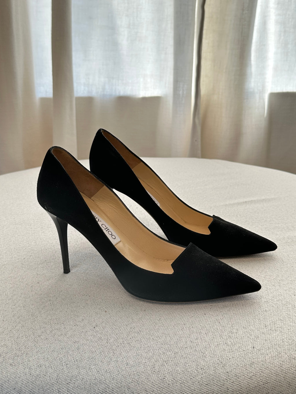 Jimmy Choo Black Suede Pumps