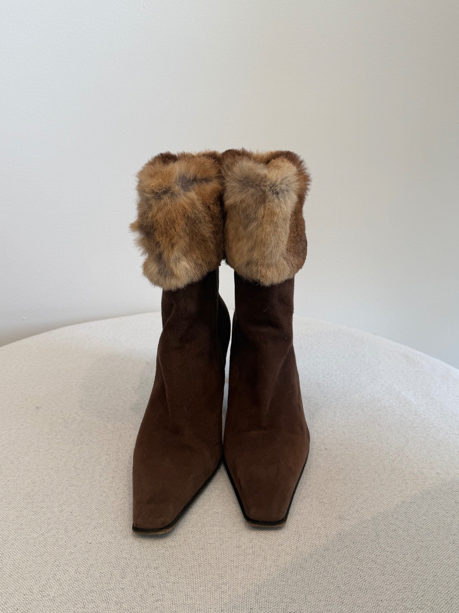 Casedi Brown Fur Boots