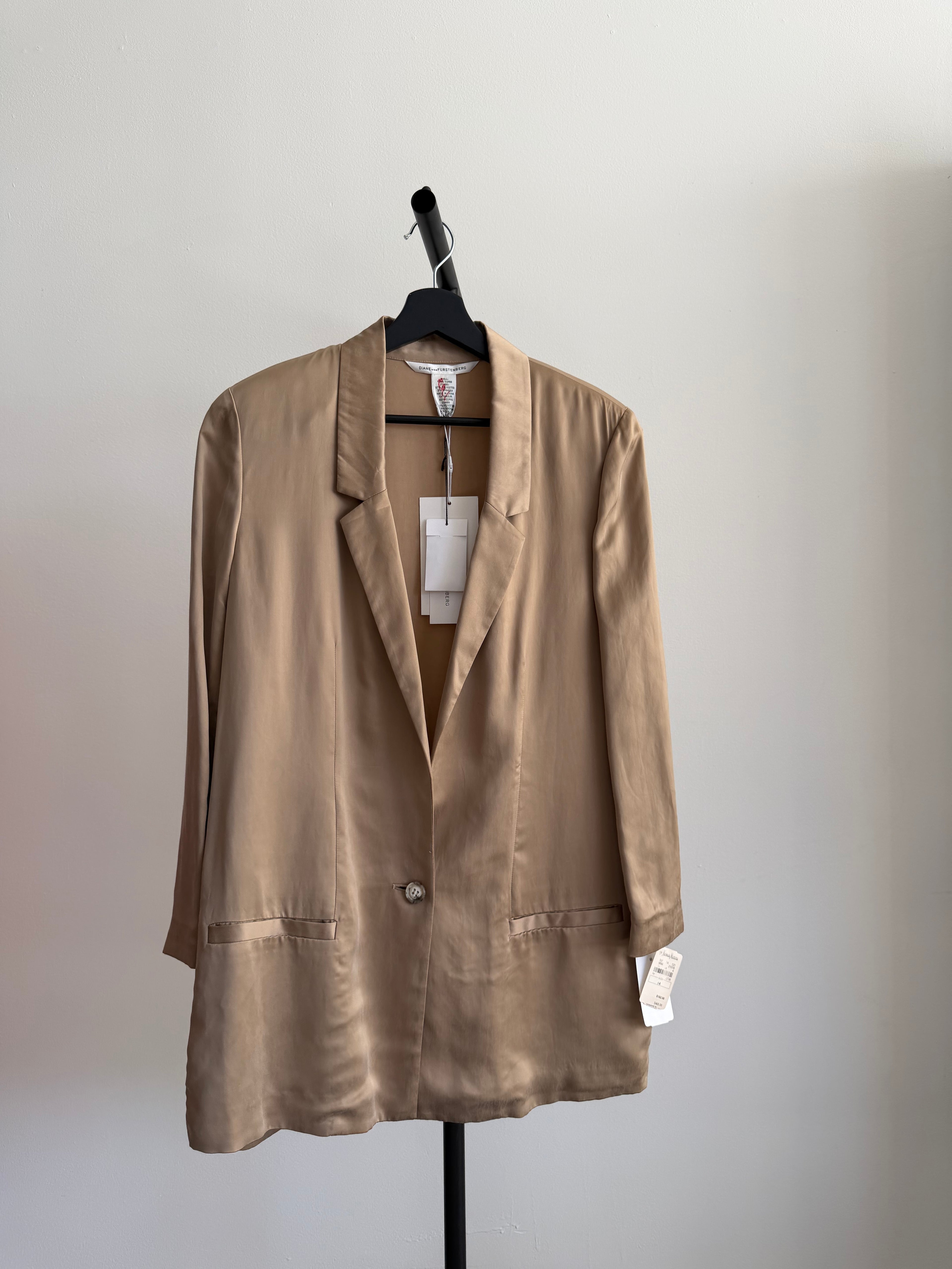 Diane Von Furstenberg Gold Blazer
