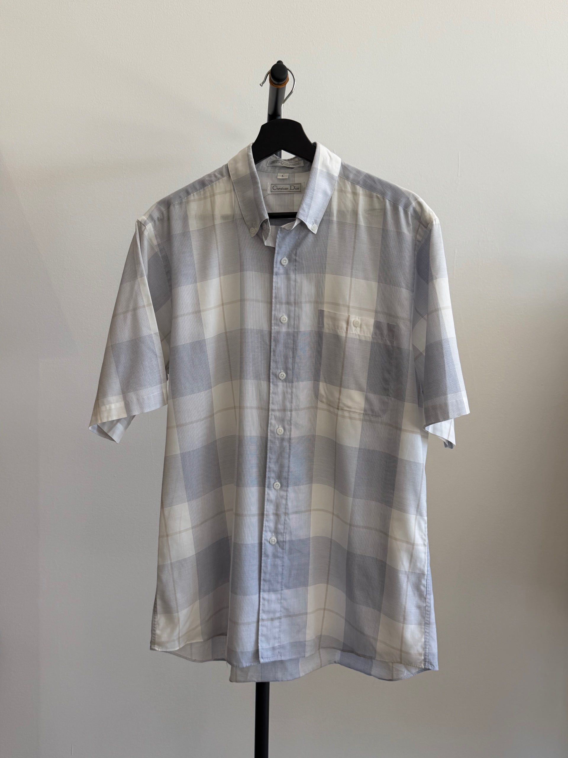 Christian Dior Men’s Checkered Button Up