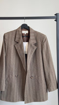 Christian Dior Gray Wool Cropped Blazer