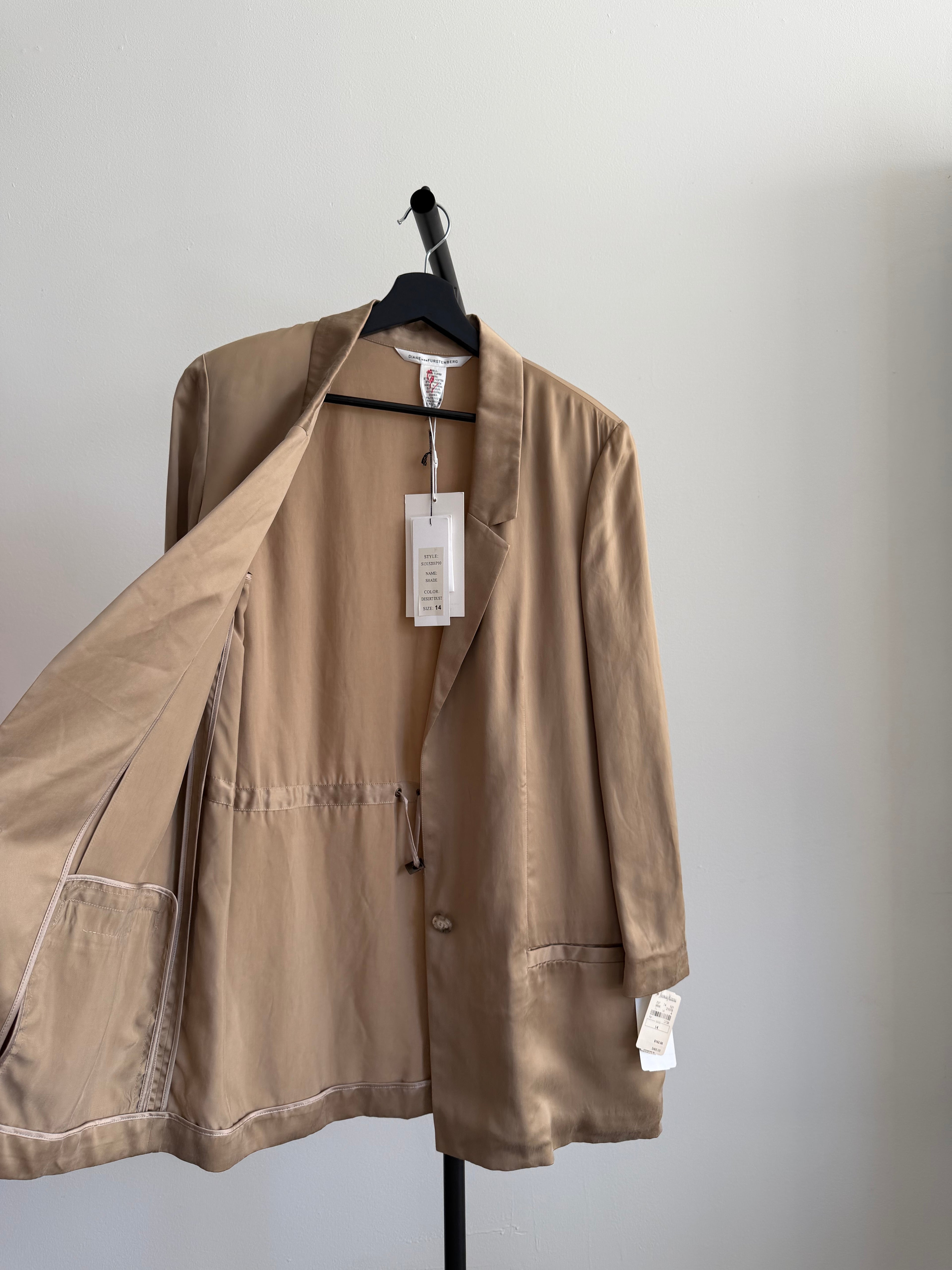 Diane Von Furstenberg Gold Blazer