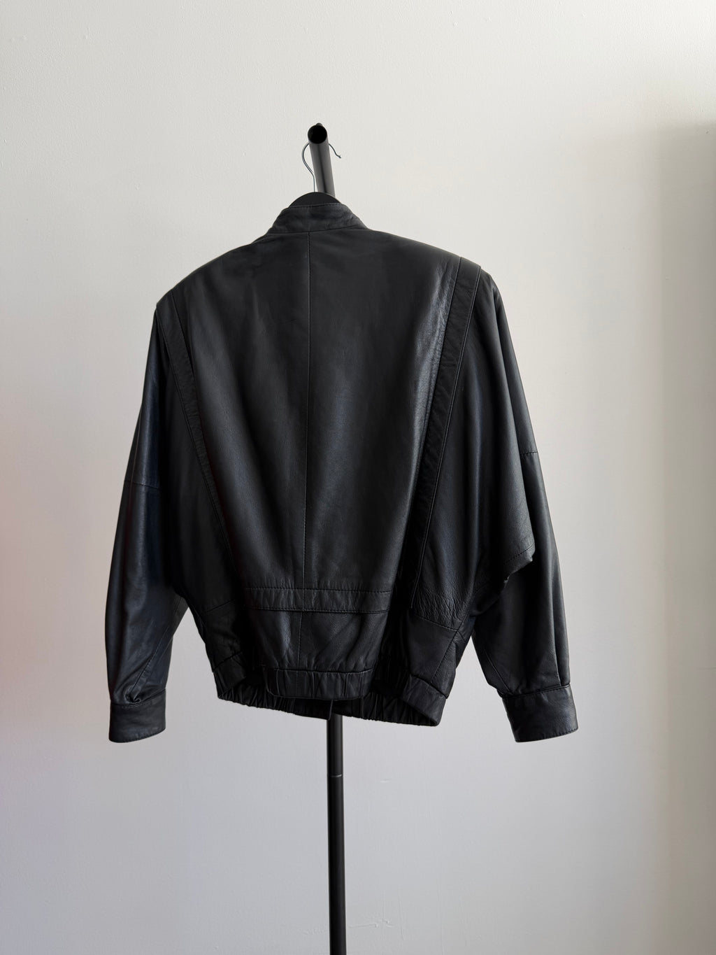 Vintage Black Bally Leather Bomber