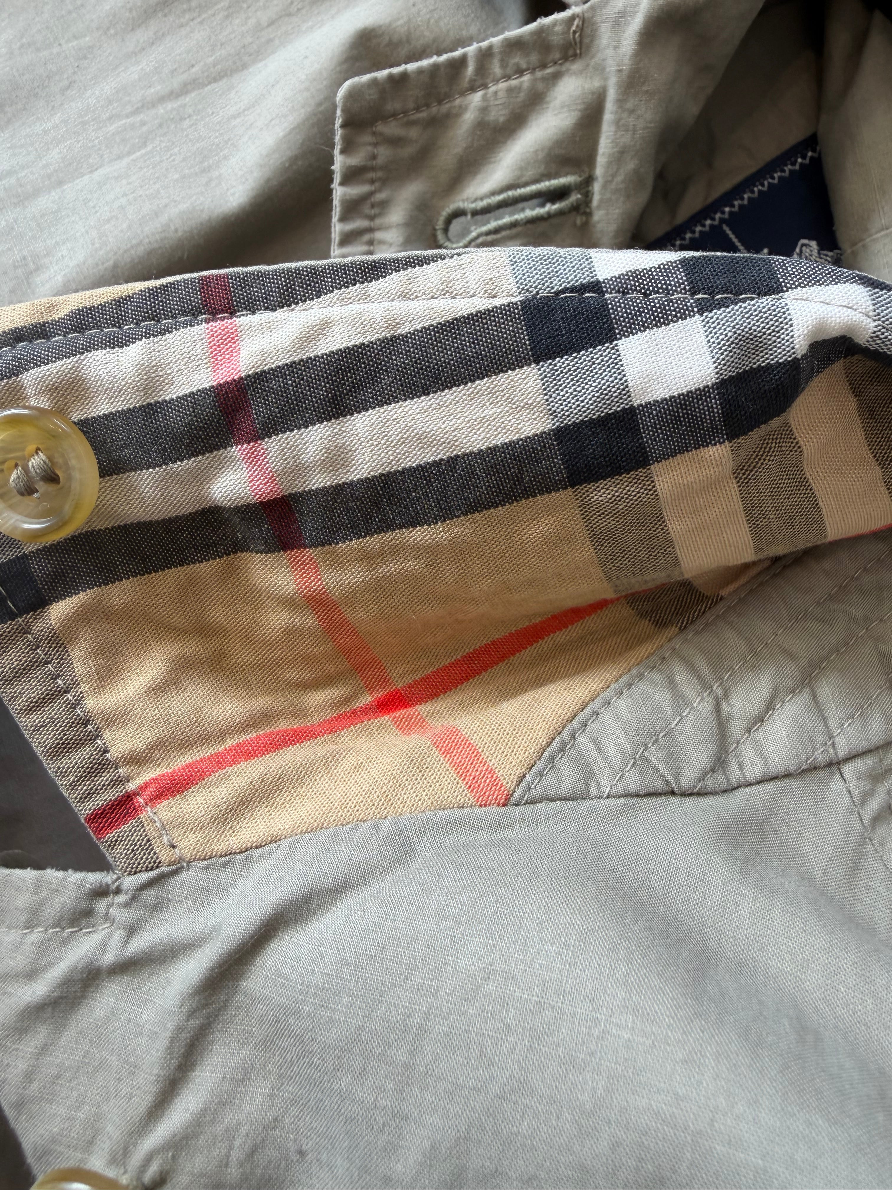 Burberry Mid Length Green Trench