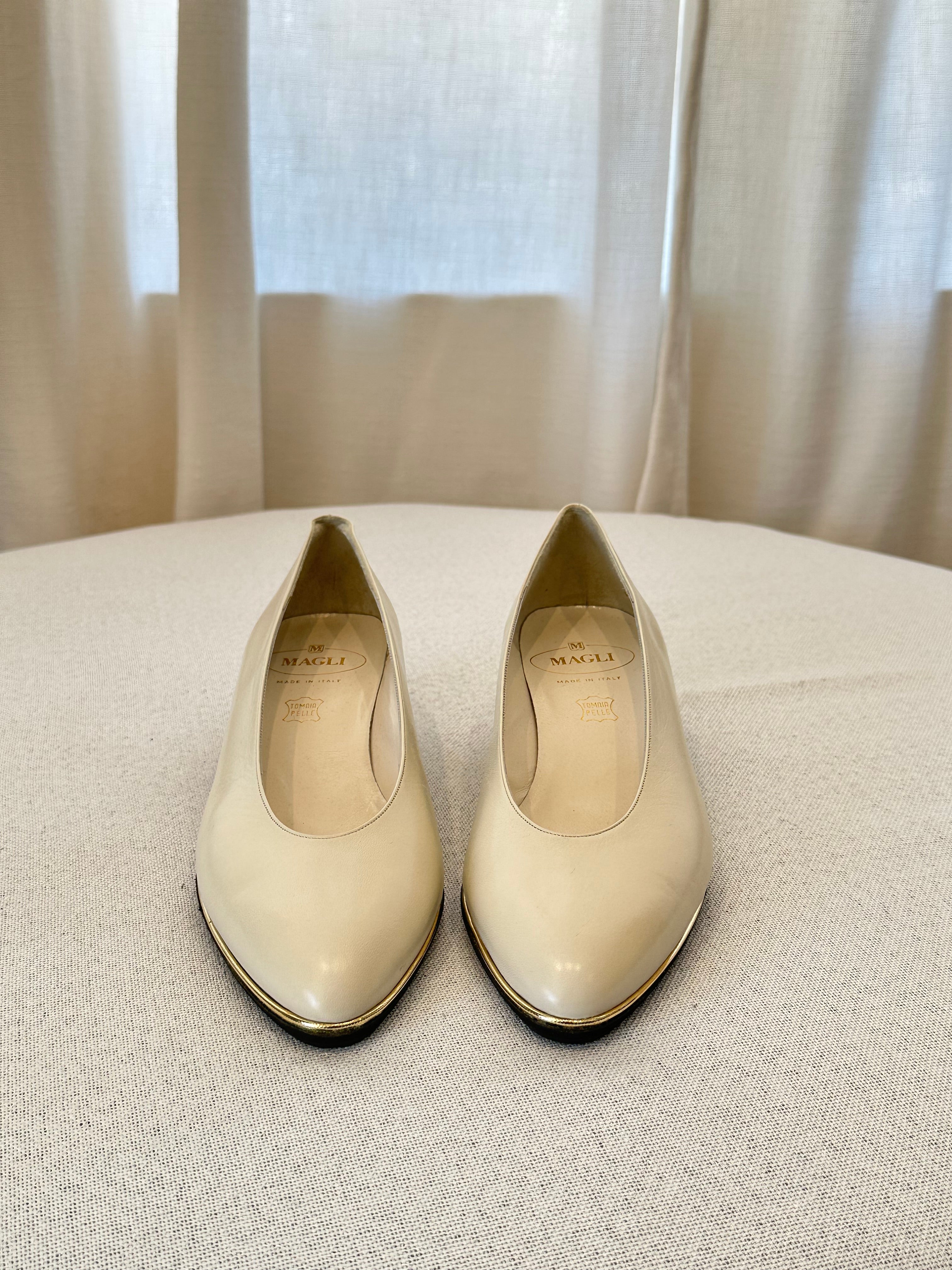 Bruno Magli White Shoes