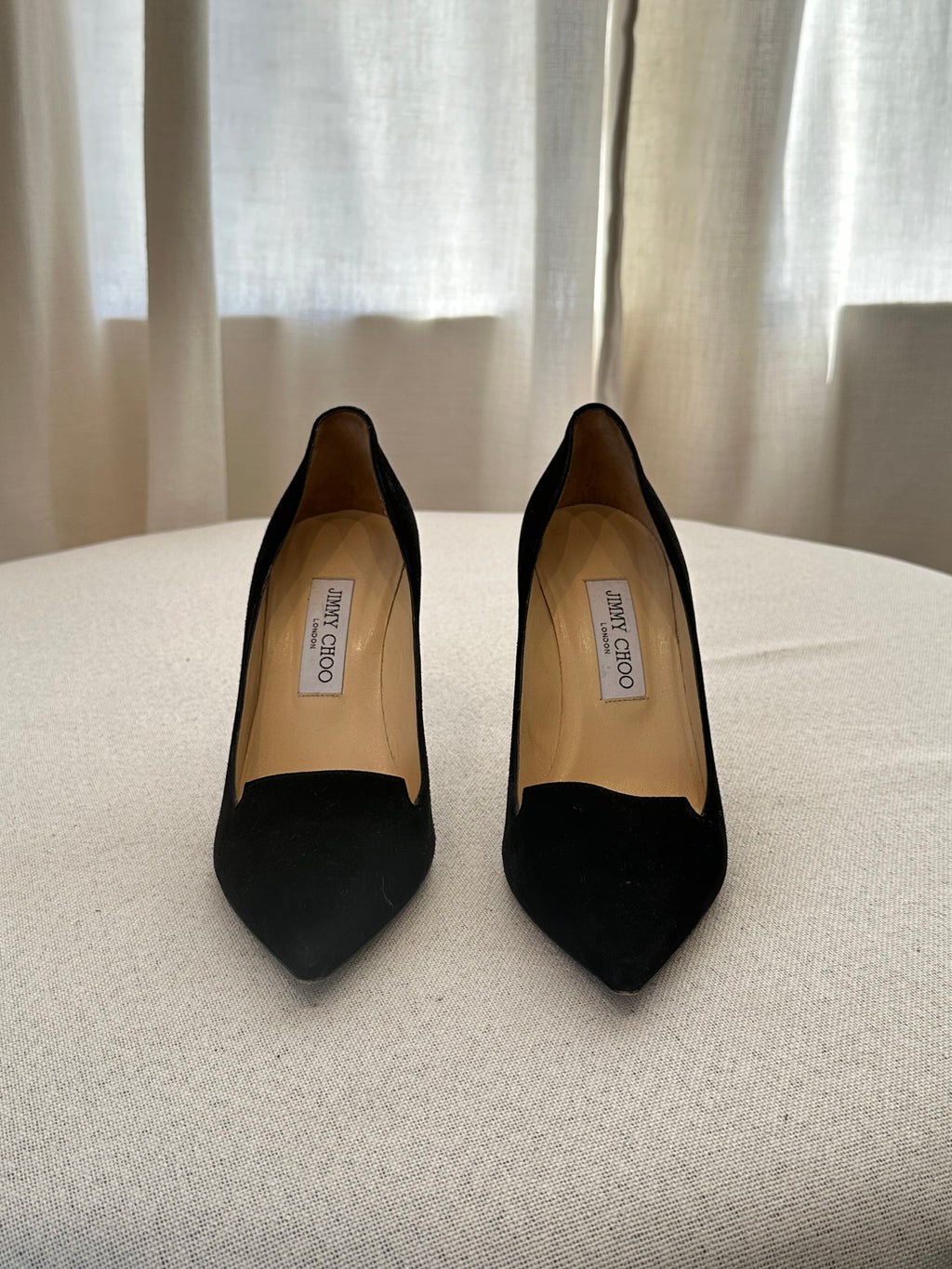 Jimmy Choo Black Suede Pumps