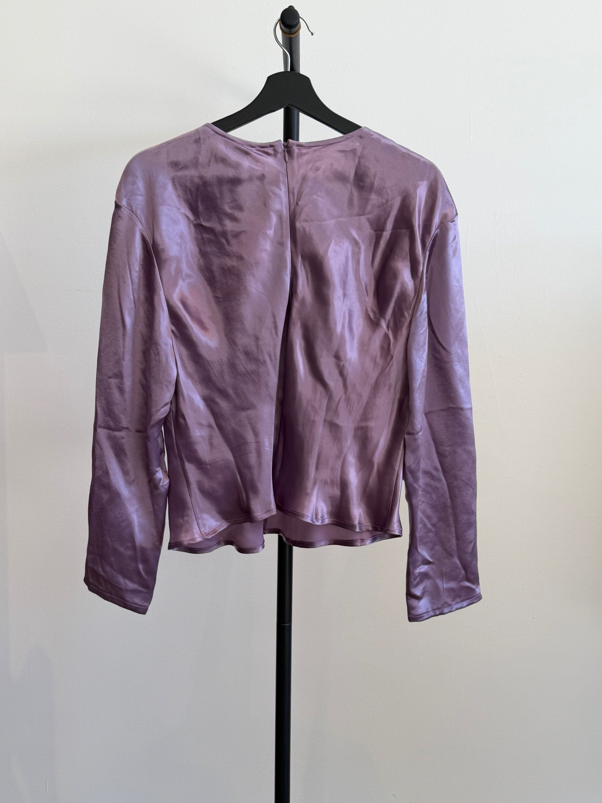 Bottega Veneta Purple Silk Long Sleeve