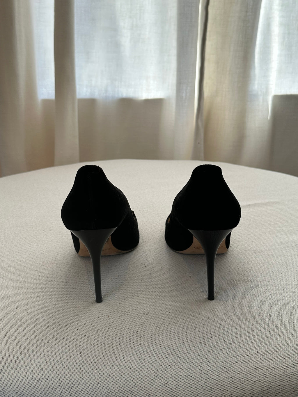 Jimmy Choo Black Suede Pumps
