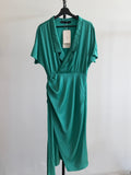 Lapointe Satin Green Dress