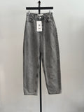 Rohe Barrel Leg  Gray Wash  Jeans, Sz M