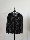 Long Sleeve Valentino Lace Blouse