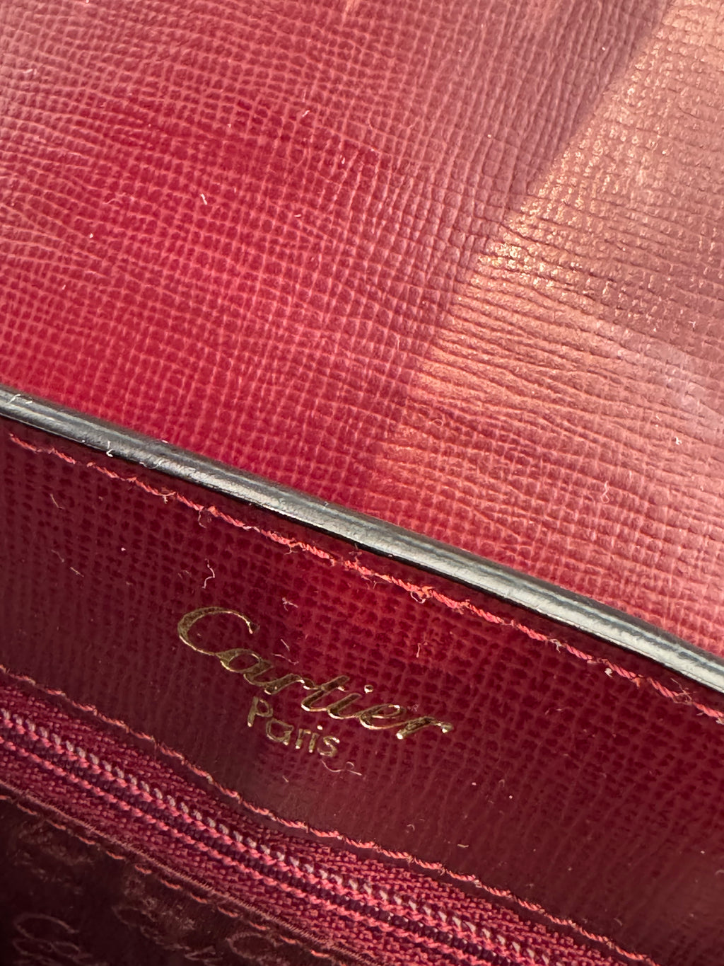 Cartier Burgundy Handbag