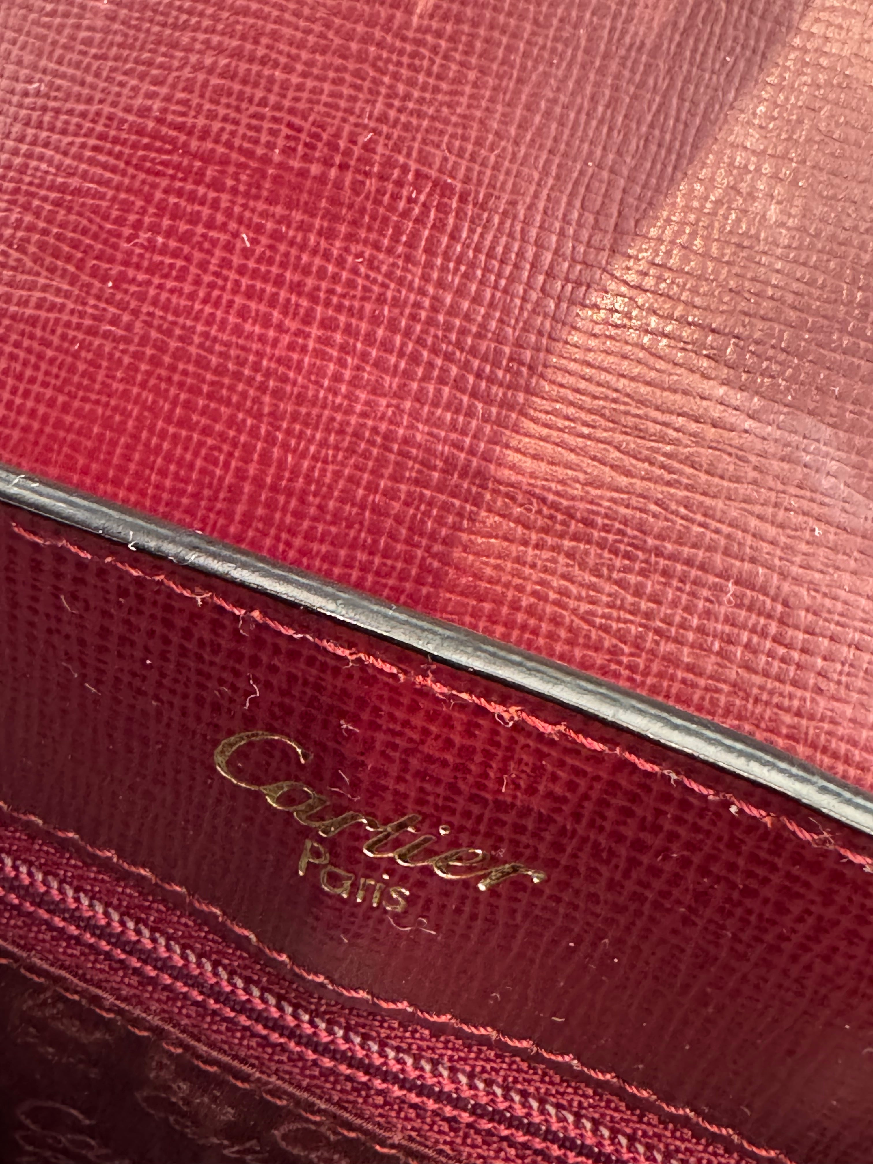 Cartier Burgundy Handbag