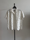 Self Portrait Short Sleeve White Top