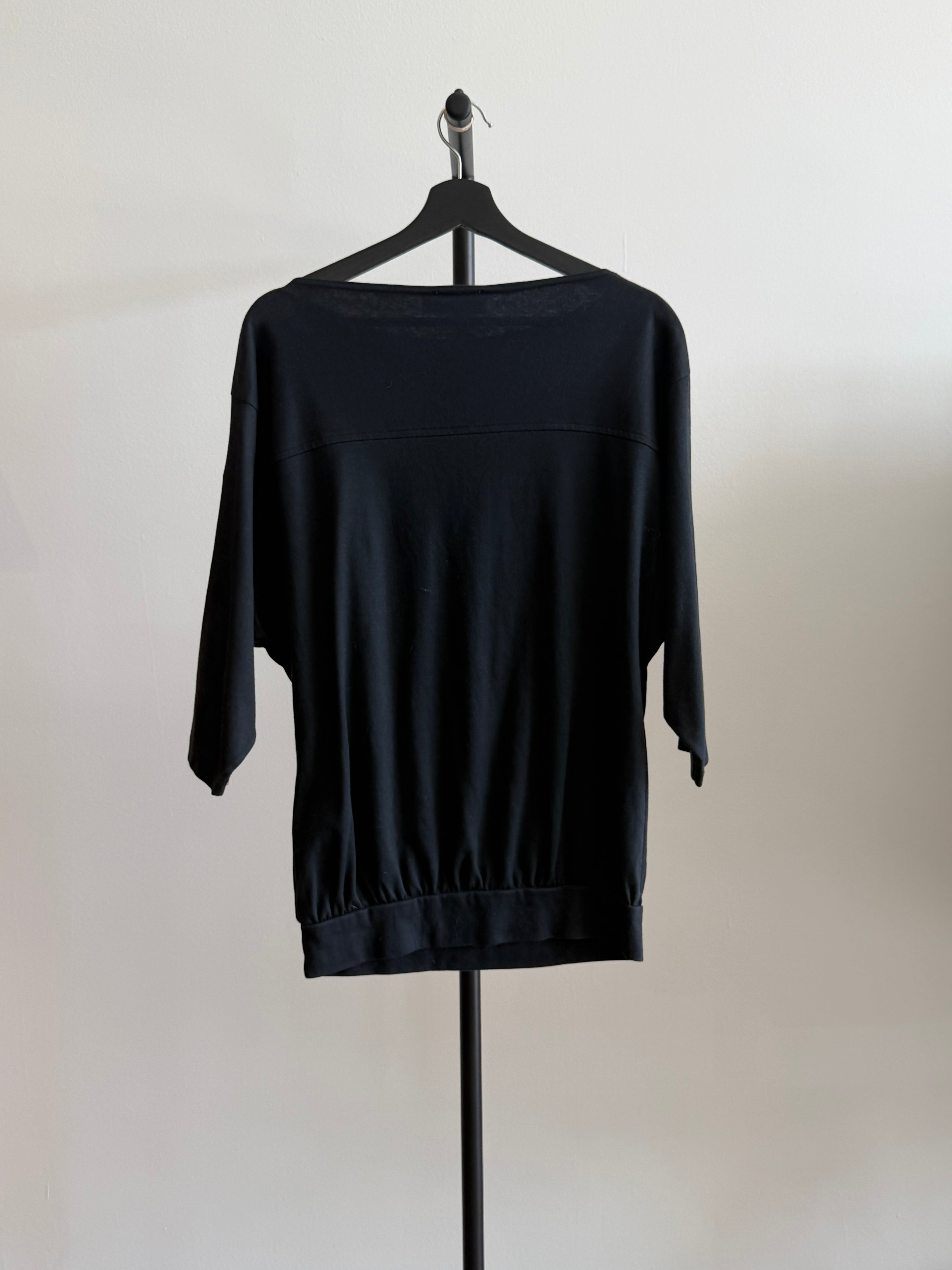 Christian Dior Beachwear Black Dolman Shirt