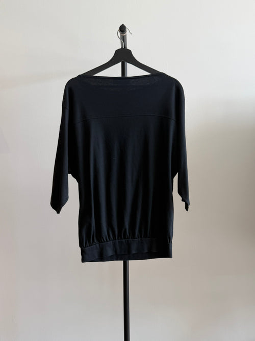 Christian Dior Beachwear Black Dolman Shirt