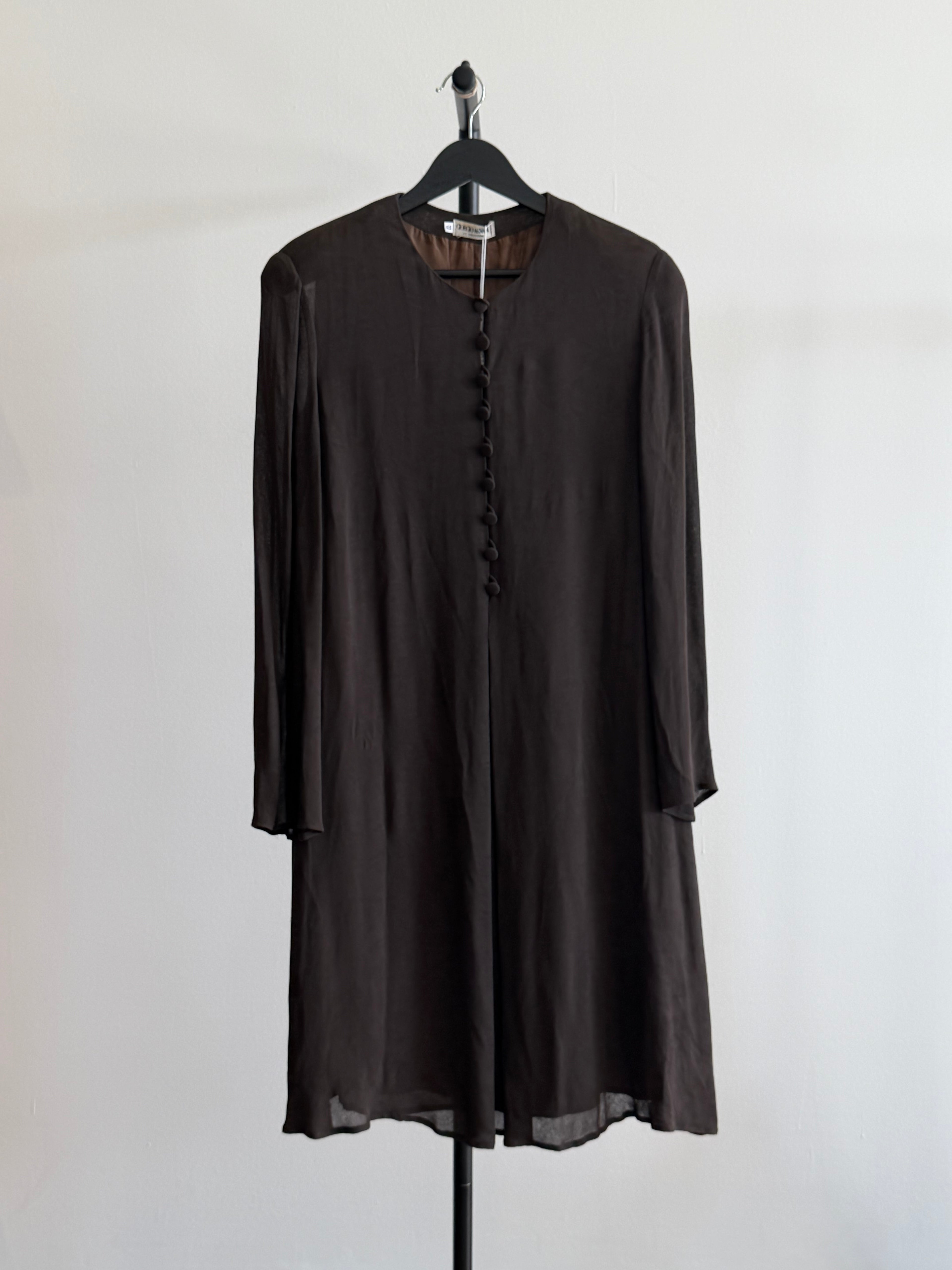 Giorgio Armani Flowy Brown Dress