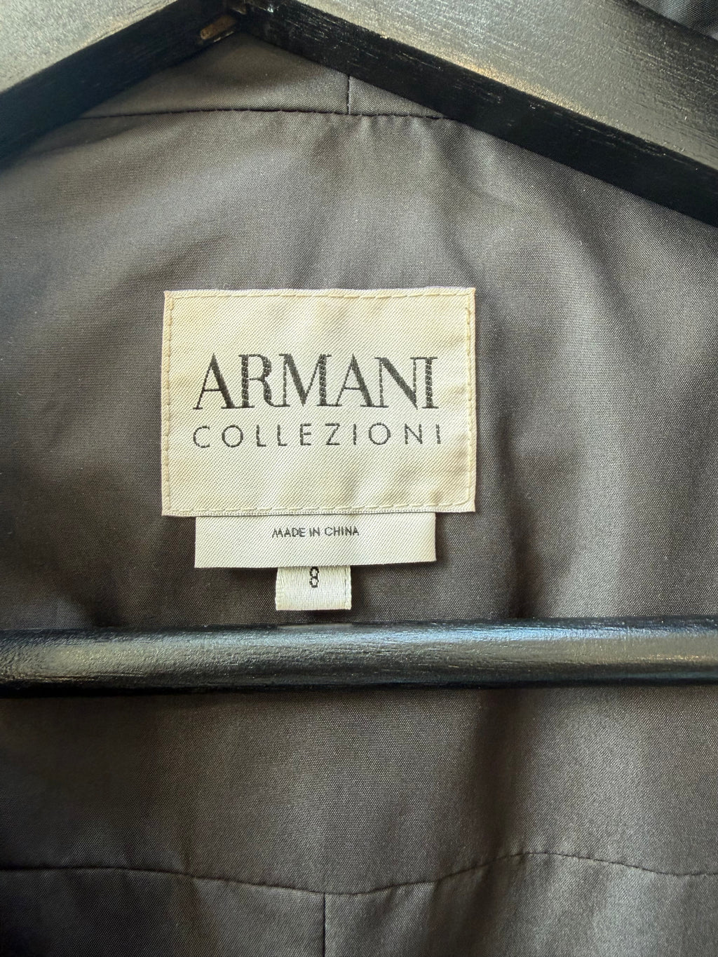 Armani Collezioni Black Trench