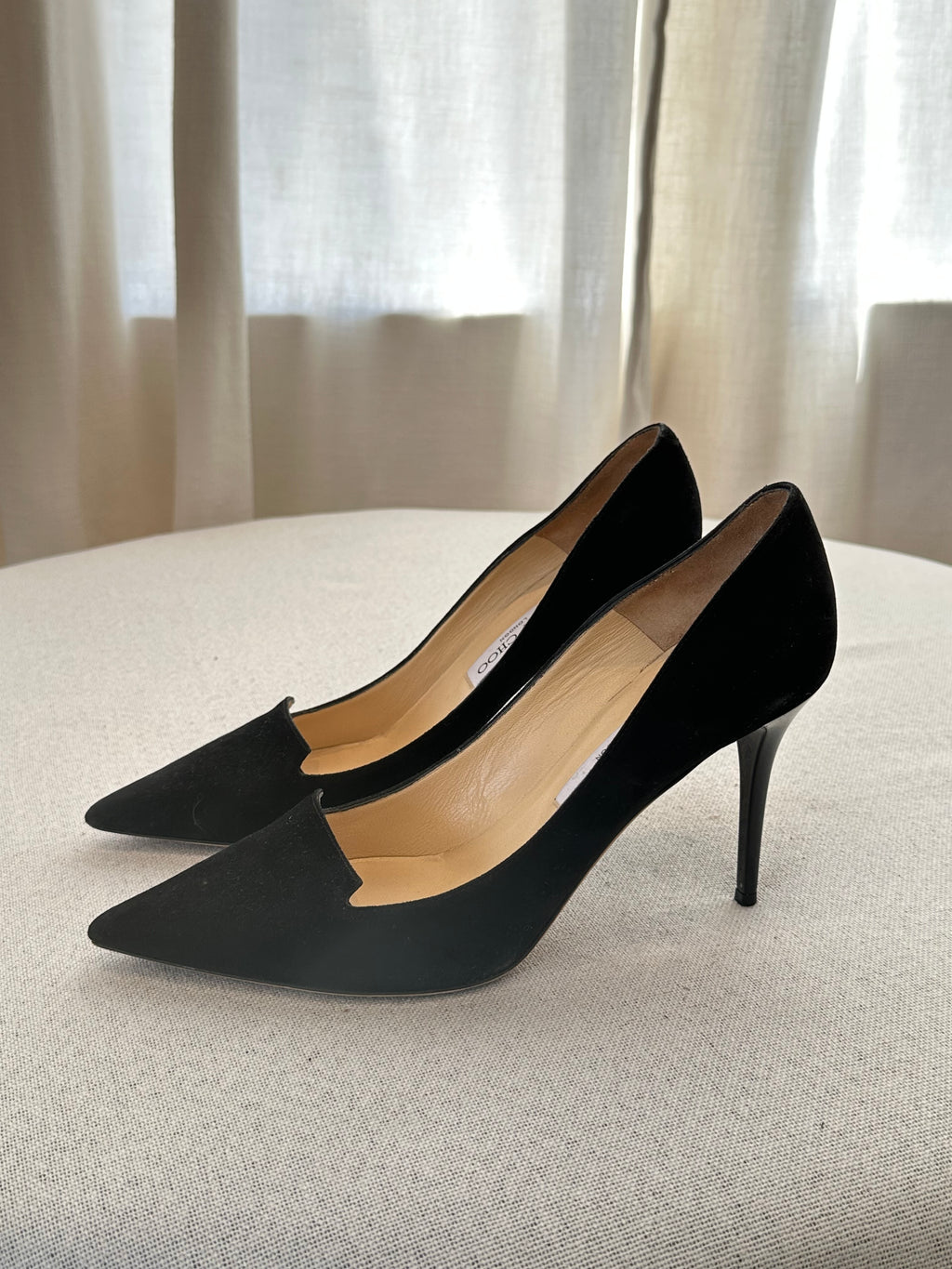 Jimmy Choo Black Suede Pumps